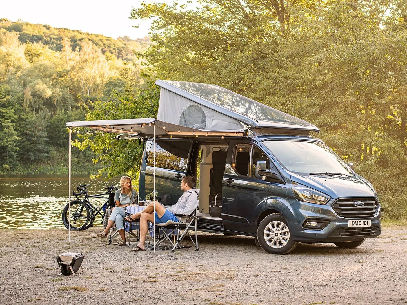 Ford's long wheelbase Transit Custom Nugget camper van