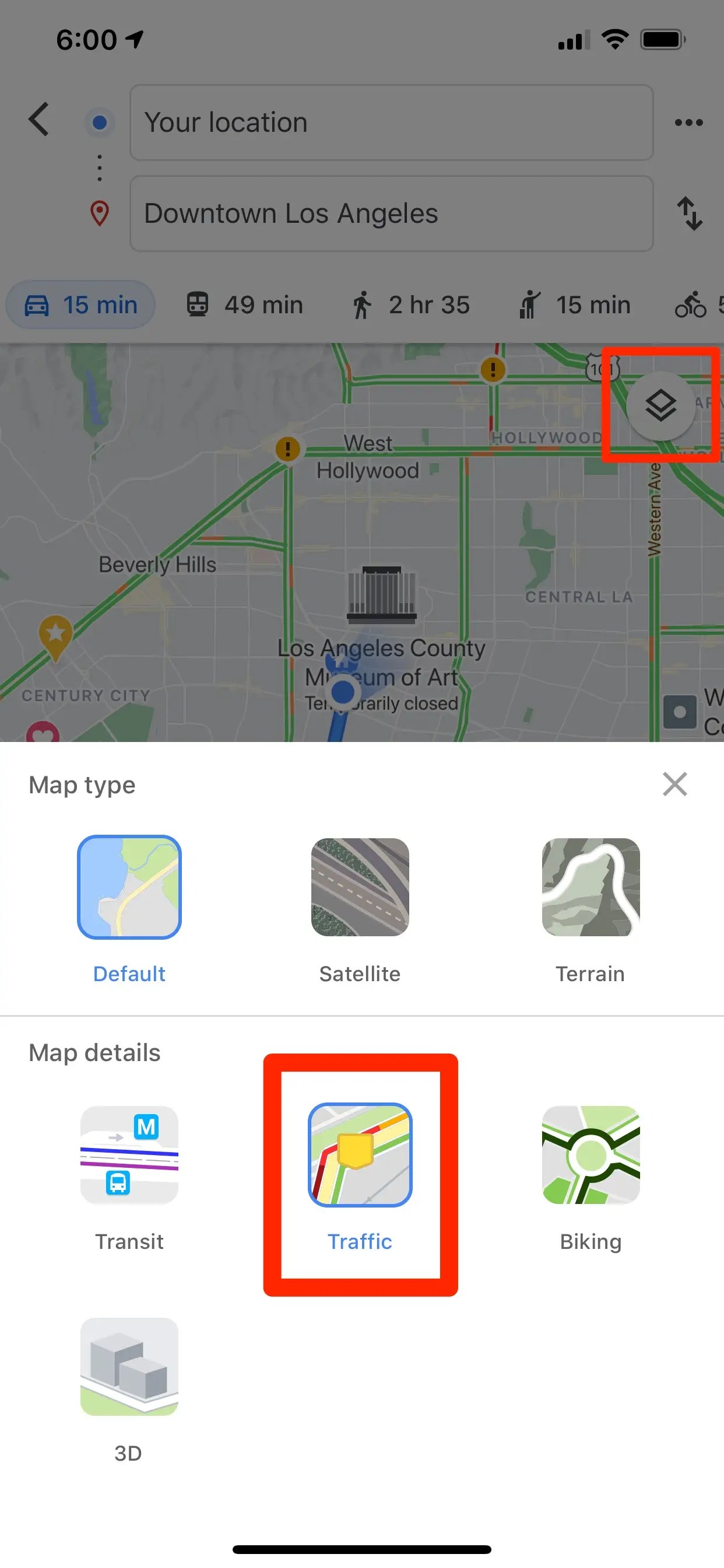 Check Traffic On My Route How to check the traffic around you on Google Maps in 2 ways, so that