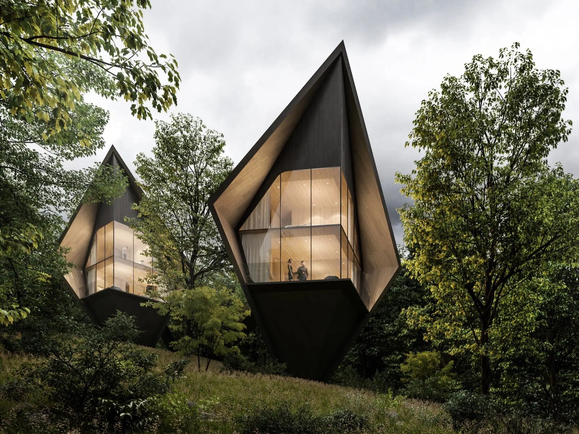 A new ecoluxury resort full of treehouses shaped like