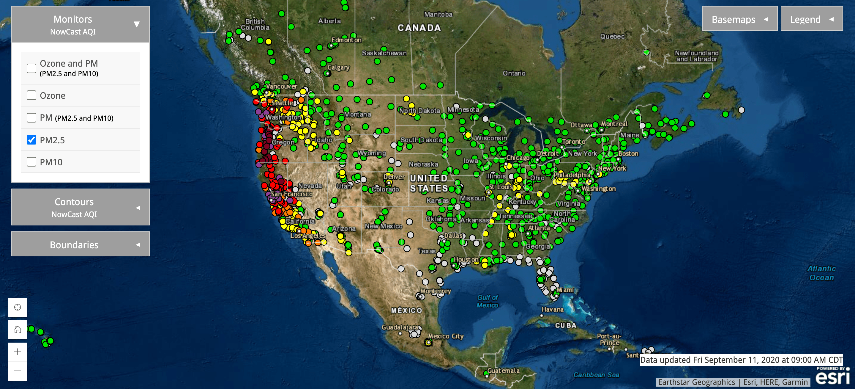 Air Now Fire Map Smoke from California's wildfires likely killed more than 1,200 people