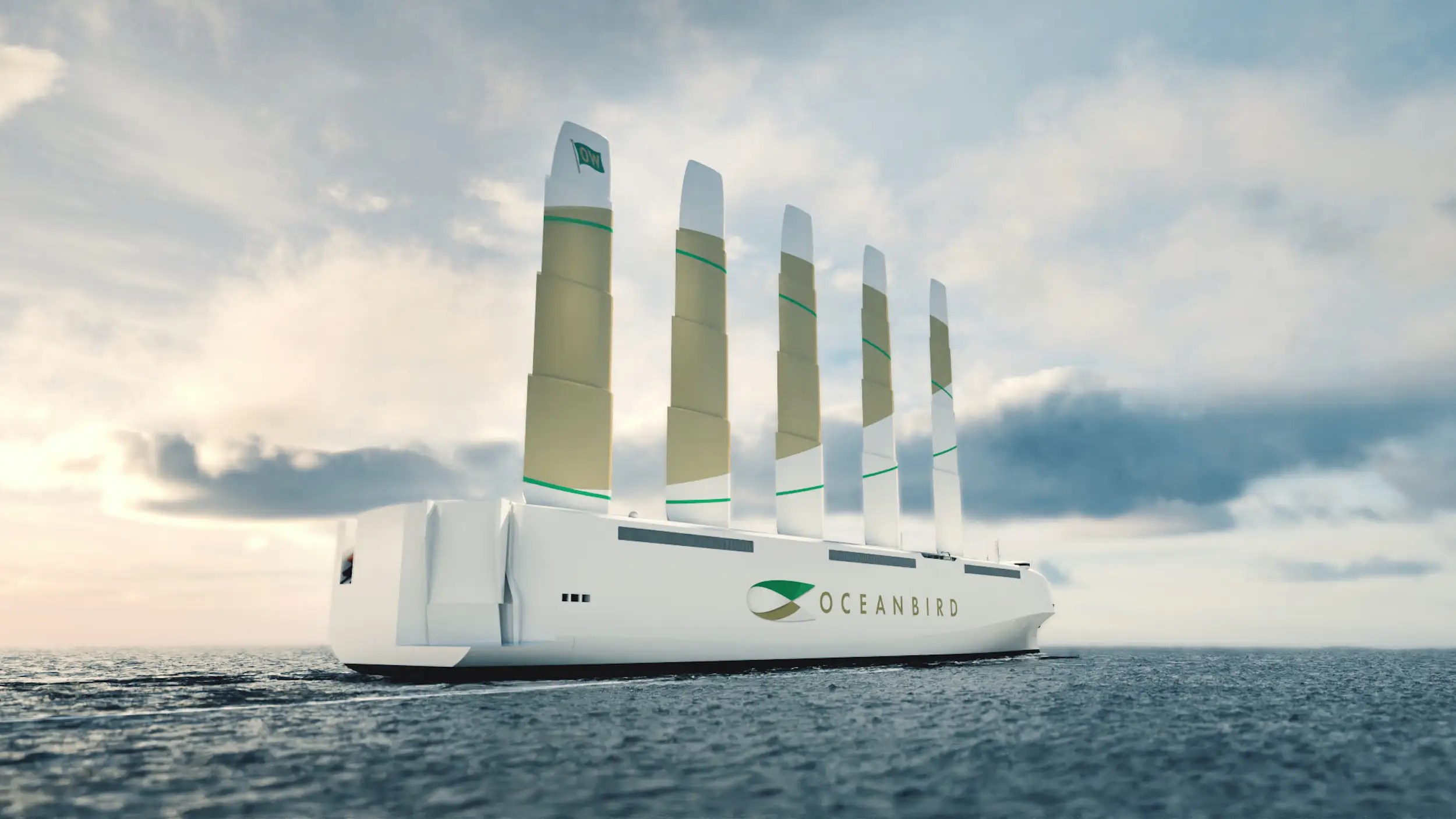 This cargoship concept is powered by gigantic wings and wants to