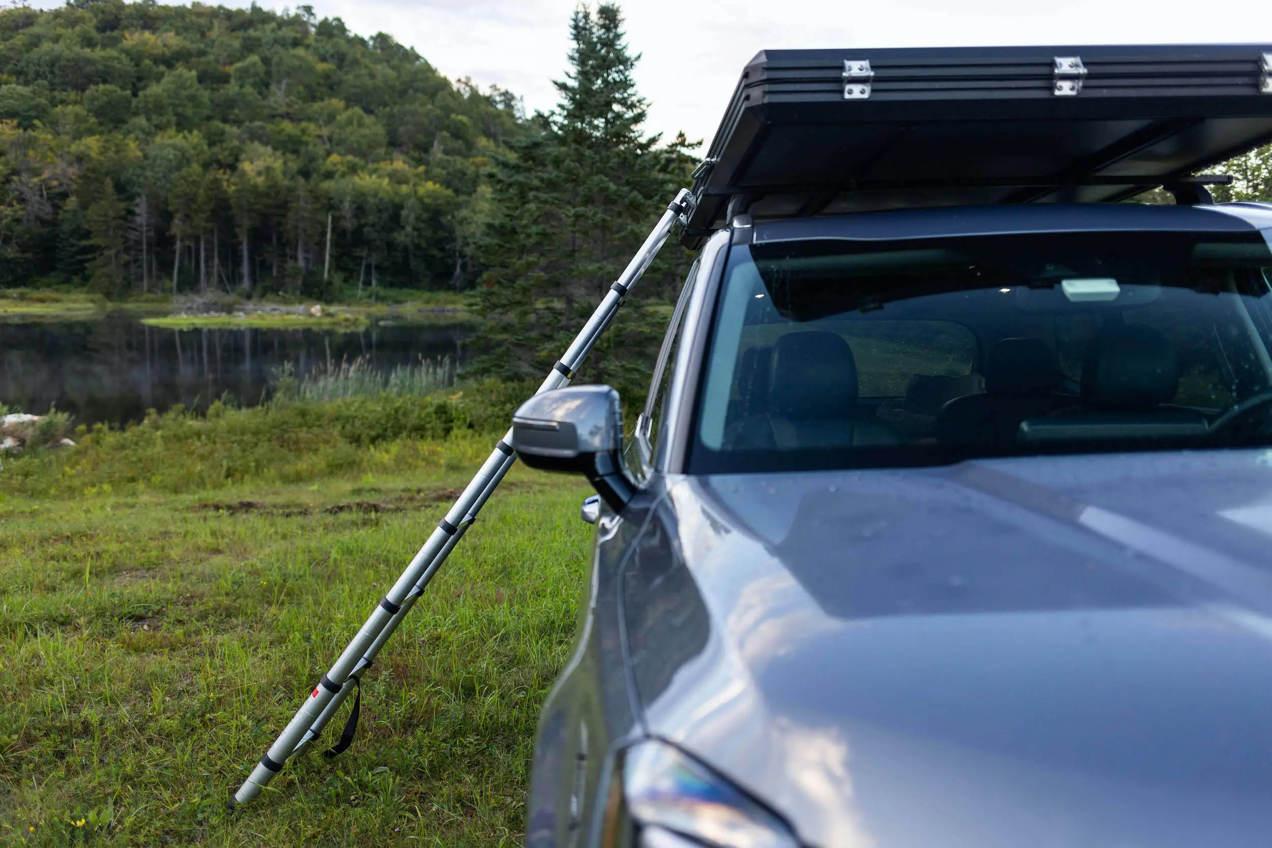 I slept in the Kia Telluride's optional 3,400 roof tent and it made