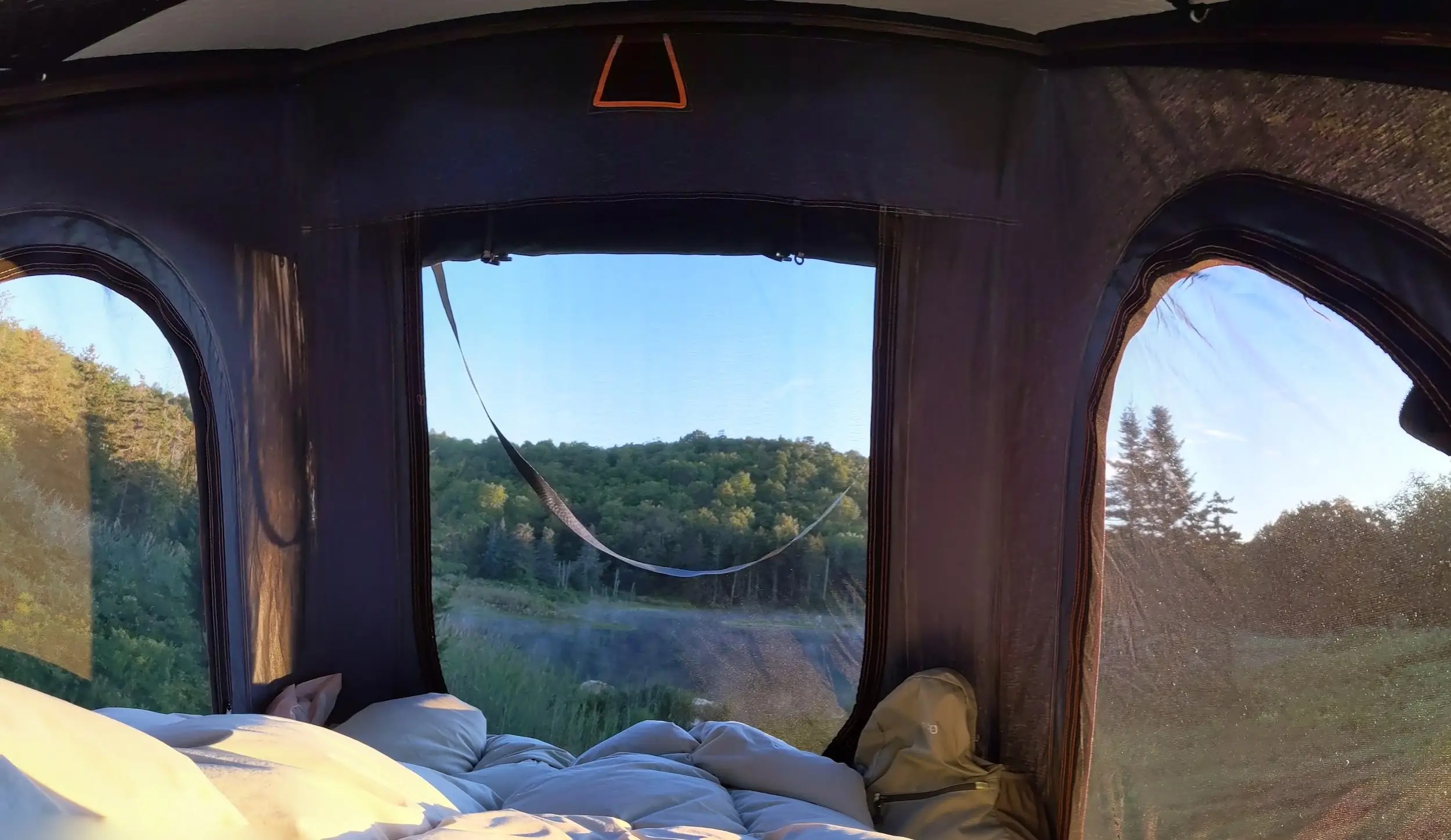 I slept in the Kia Telluride's optional 3,400 roof tent and it made