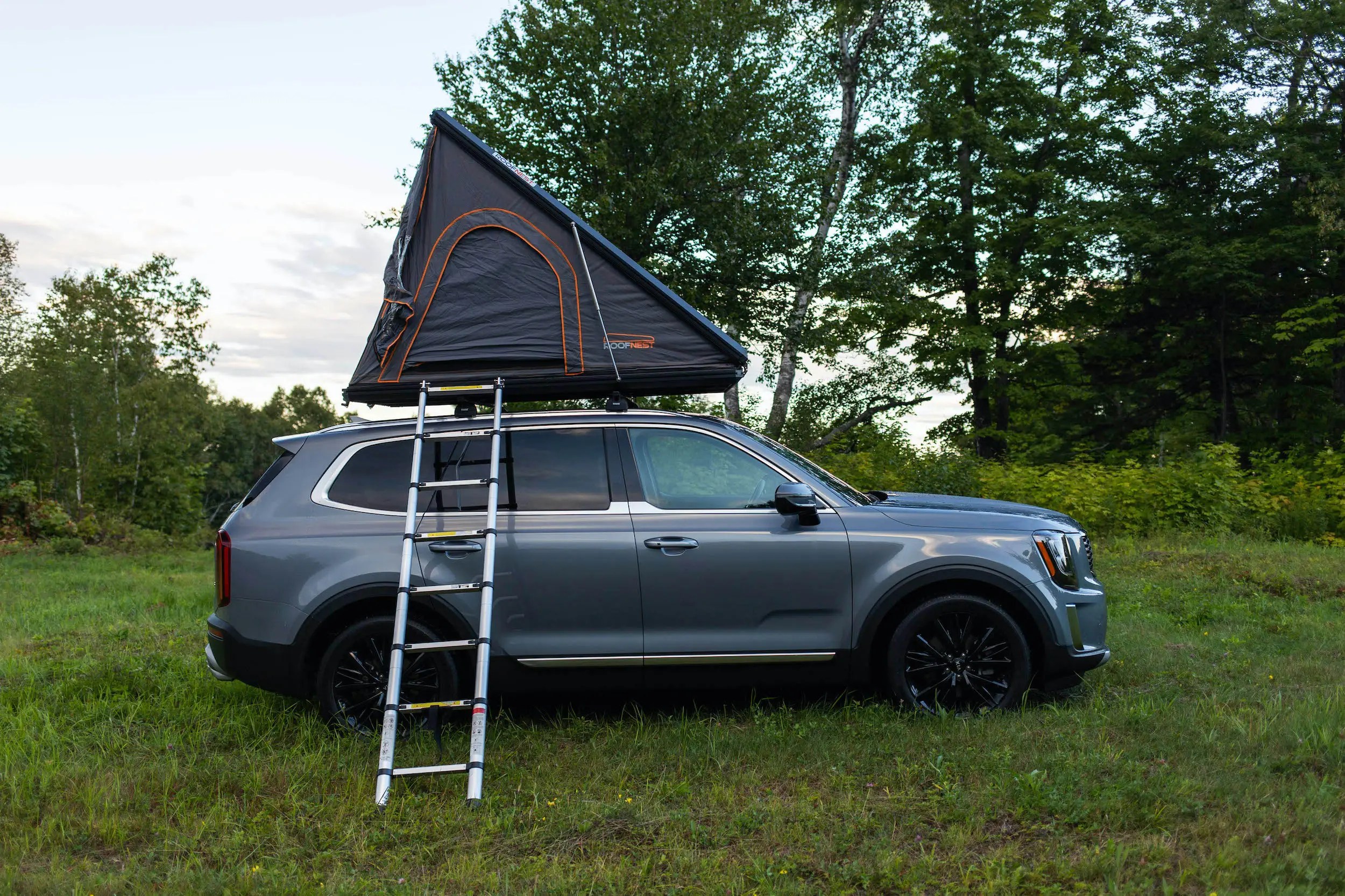 I slept in the Kia Telluride's optional 3,400 roof tent and it made