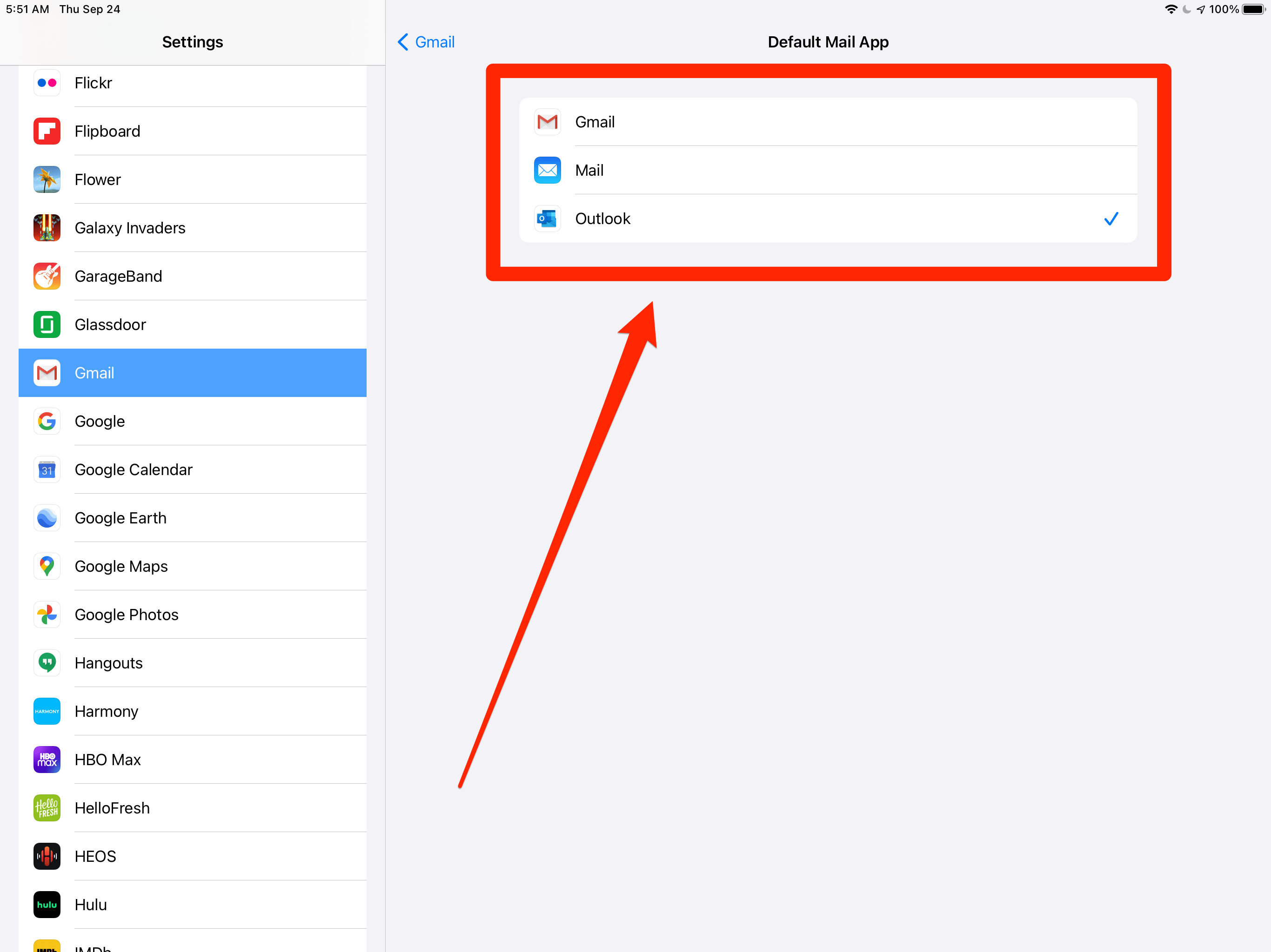 How to use default mail app for sending office documents