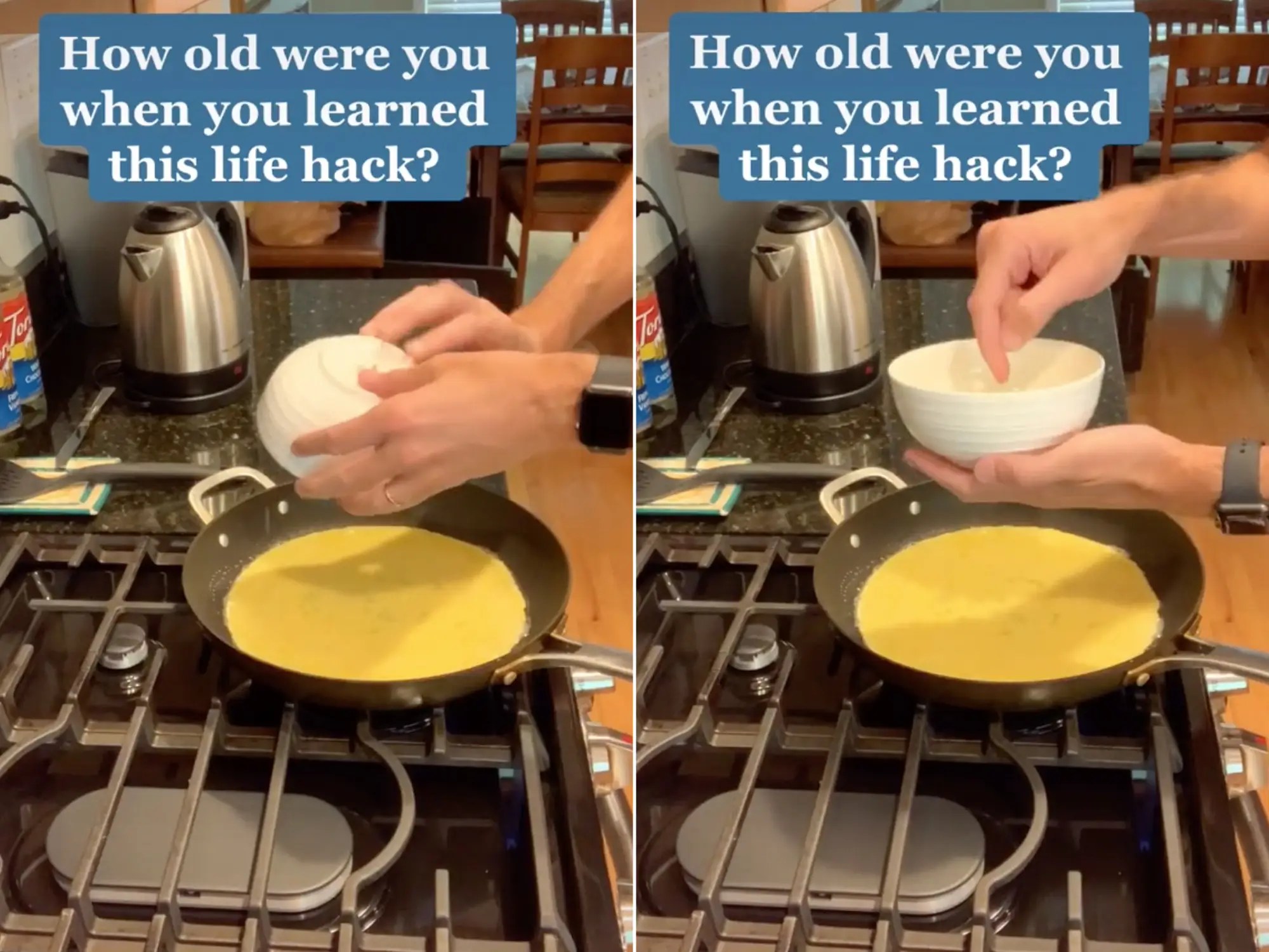 How to Keep Raw Egg From Dripping Onto Your Counter TikTok Trick