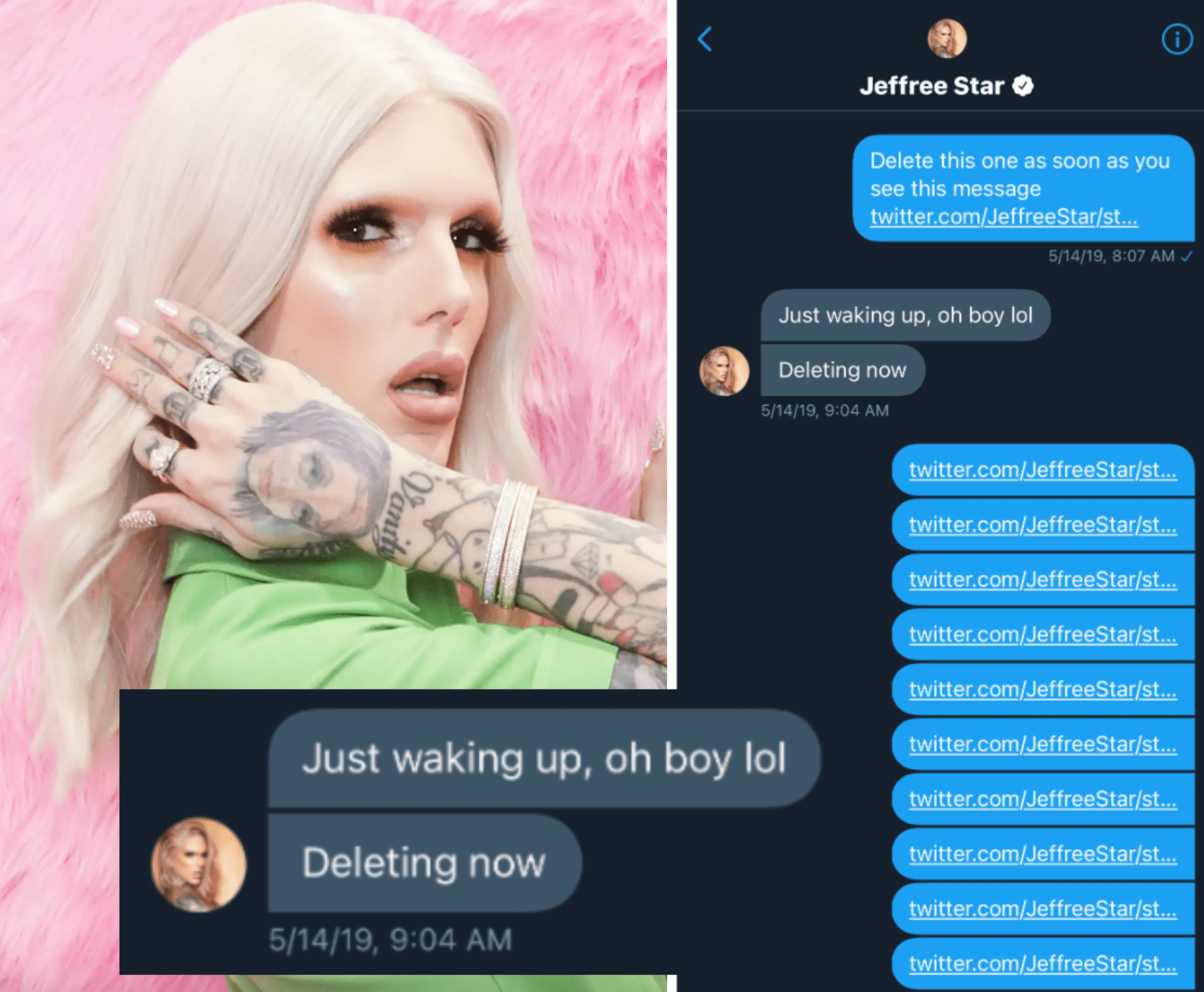 Jeffree Star: Leaked Messages Show Fan Helped Him Delete 400 Tweets