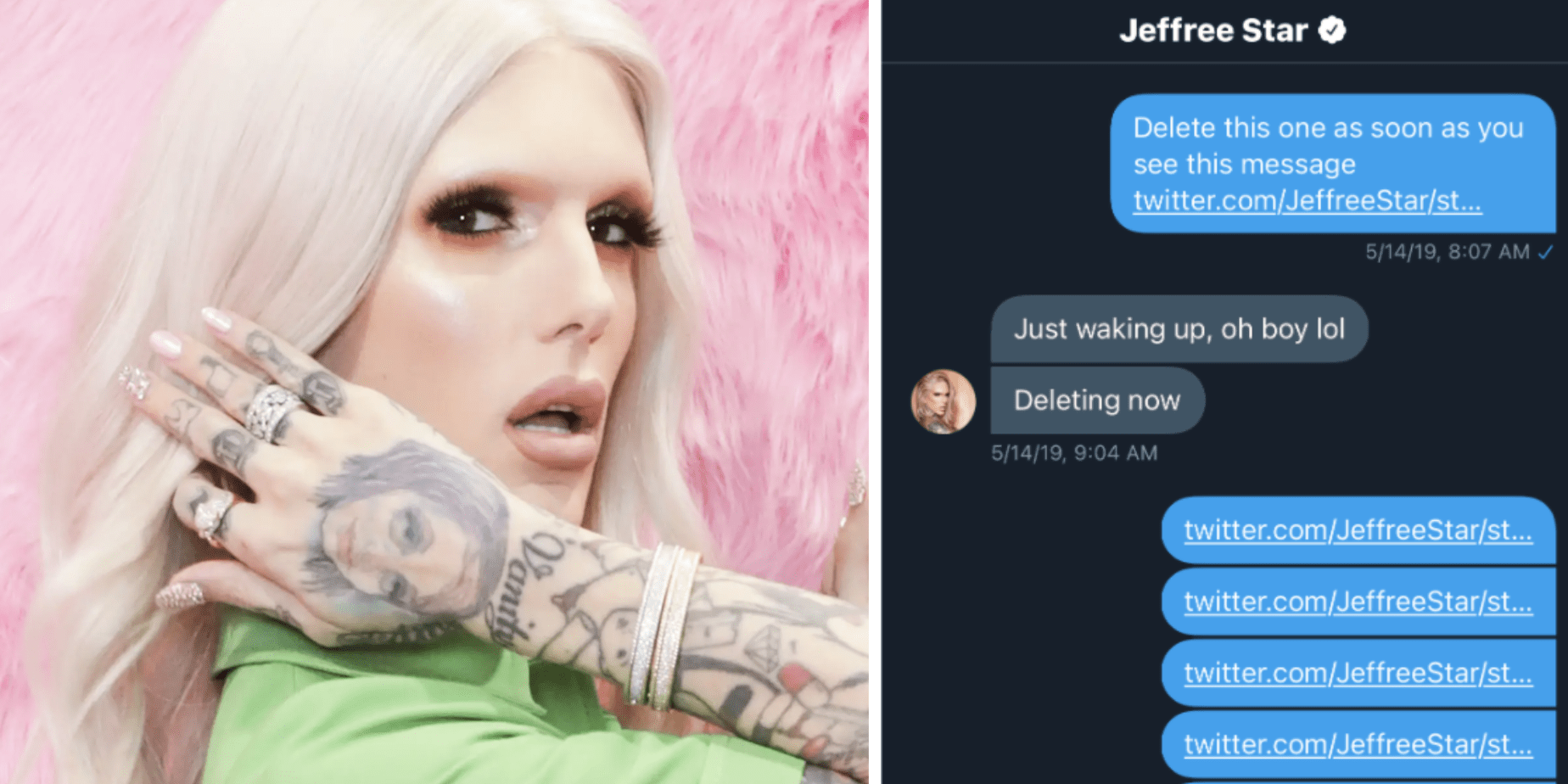 Jeffree Star: Leaked Messages Show Fan Helped Him Delete 400 Tweets