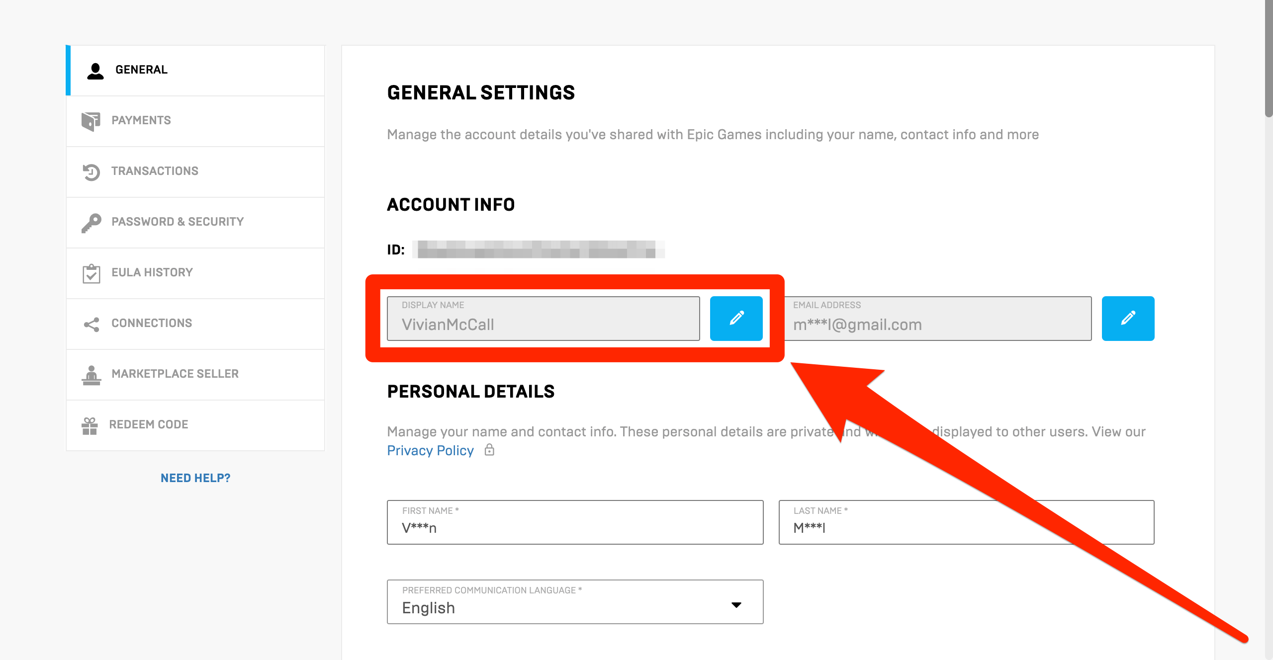 how to change your epic games name without verifying your account