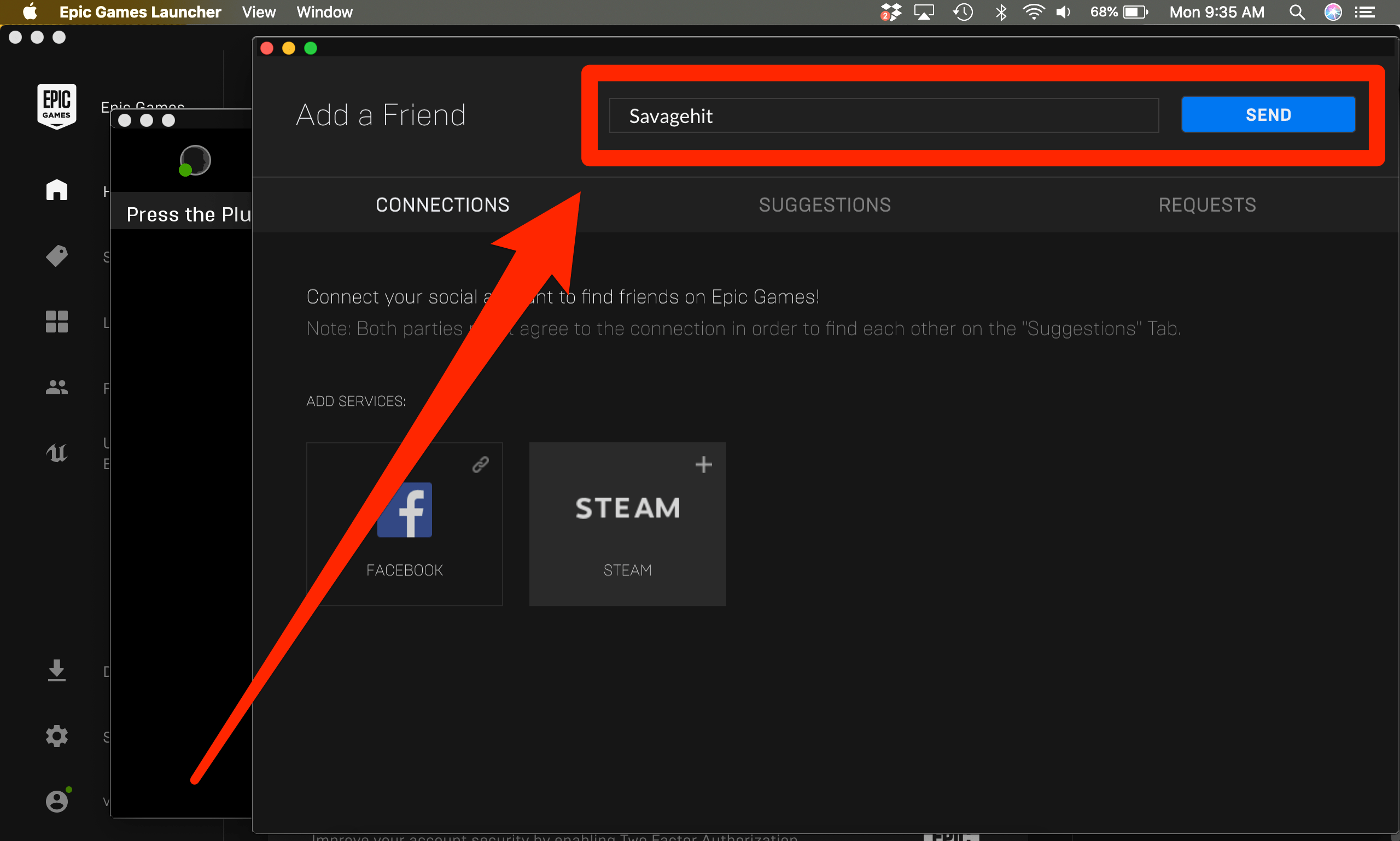 How to add friends in the Epic Games Launcher in 2 ways, so that you