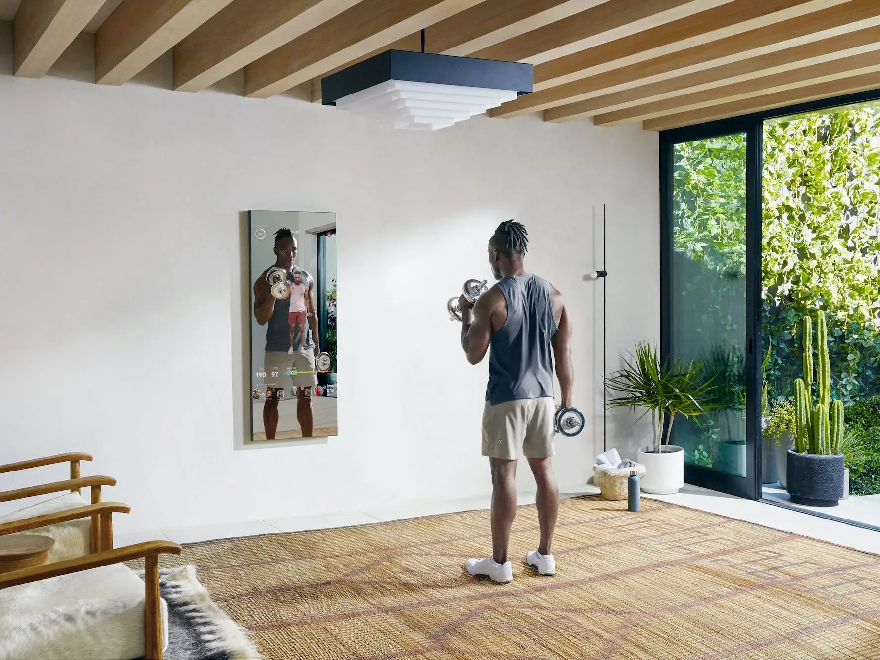 lululemon mirror setup