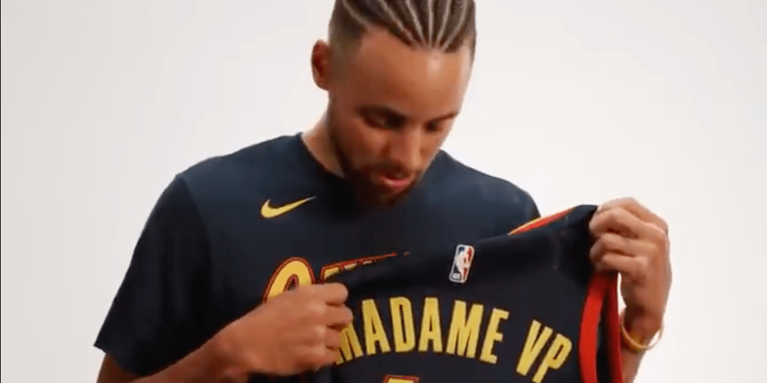 Warriors, Stephen Curry Sent Kamala Harris Signed 'Madame VP' Jersey