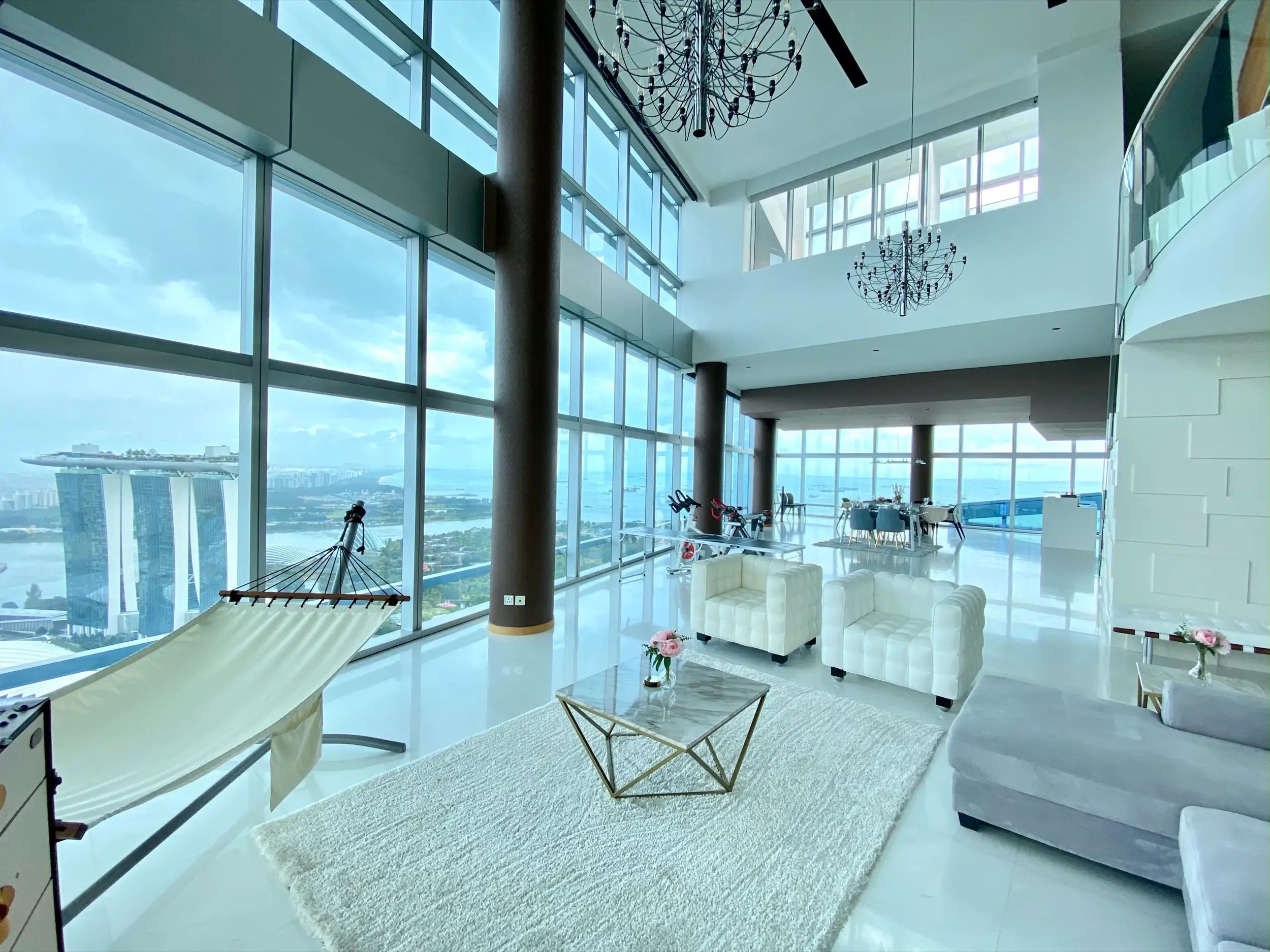 Singapore's biggest penthouse just hit the market for 104 million, and