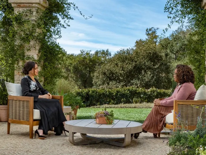 Meghan and Harry Interview With Oprah Patio Furniture Dupes