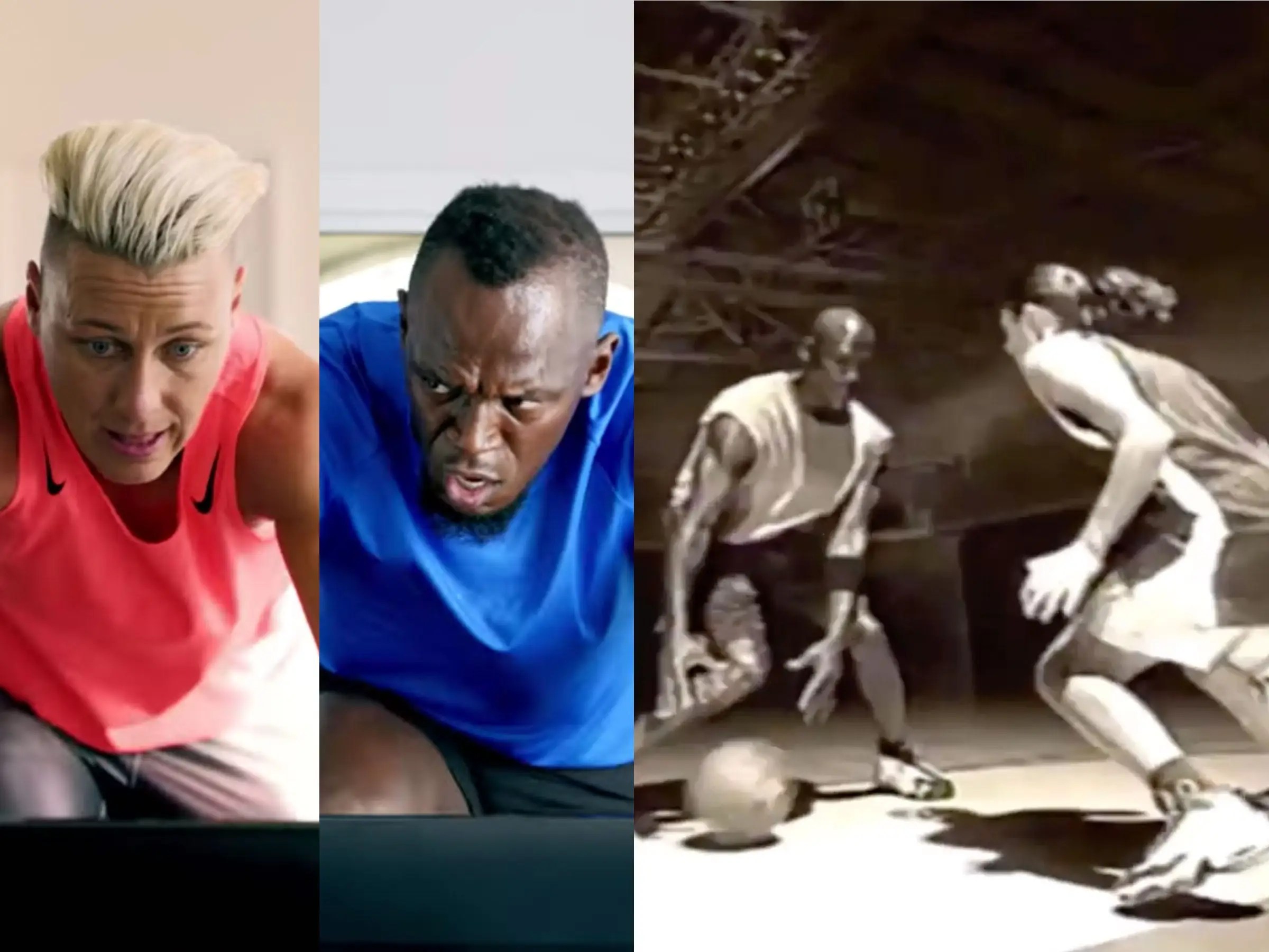 Michael Jordan, Mia Hamm, Abby Wambach, Usain Bolt Gatorade Commercial