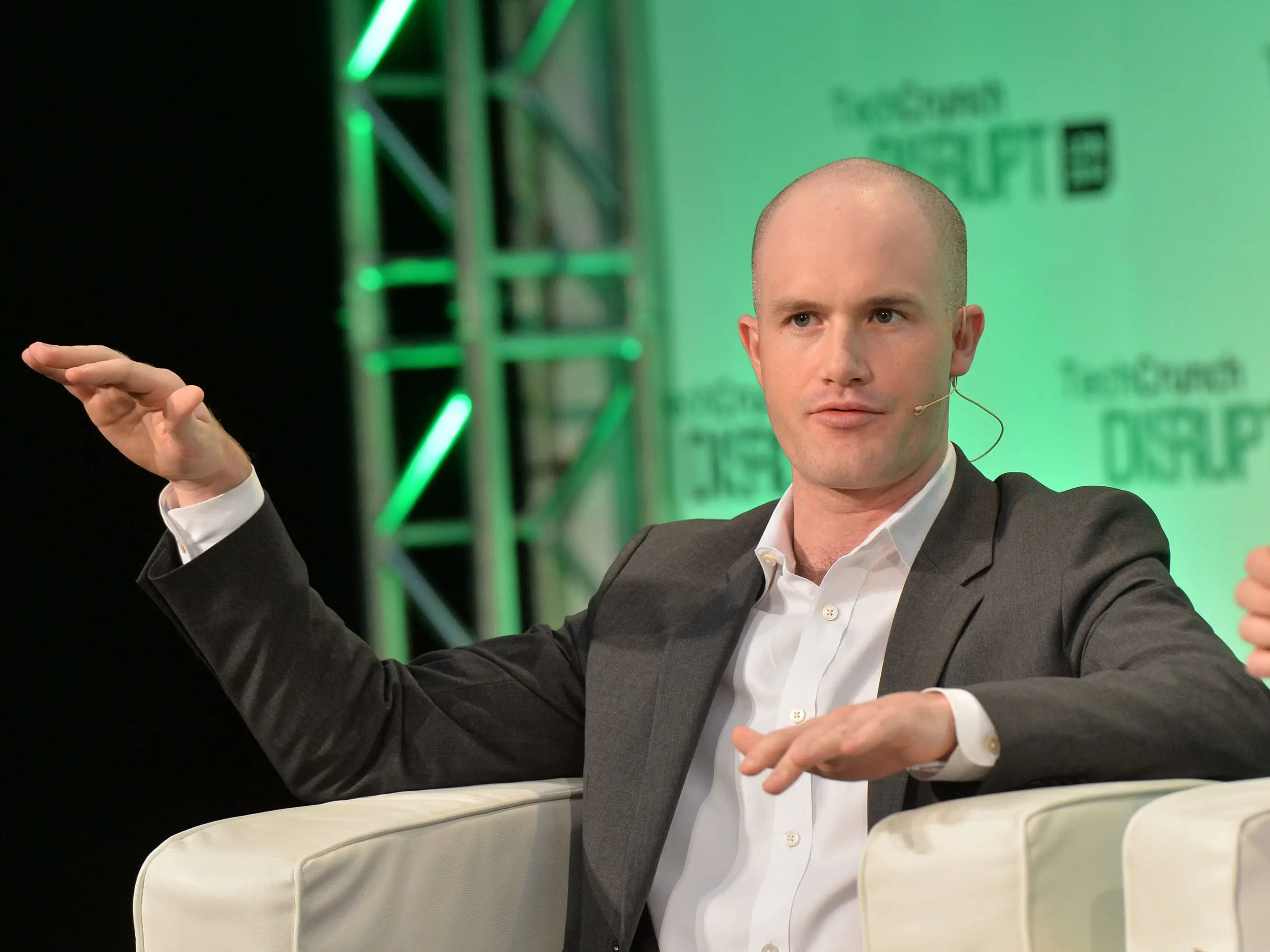 The CEO of Coinbase urges investors to use his company's stock as a