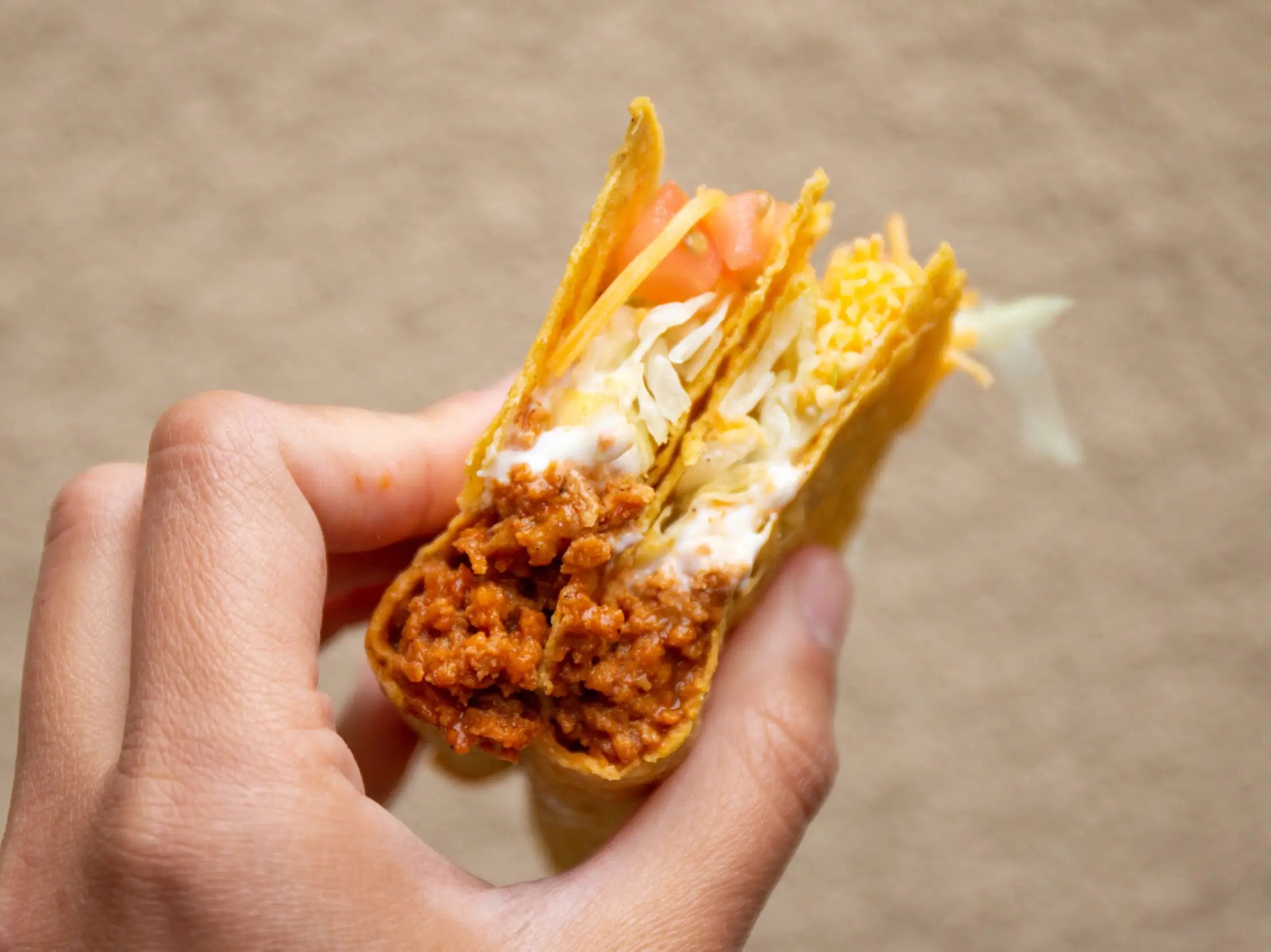 I tried Taco Bell’s new plantbased meat that’s only available at one