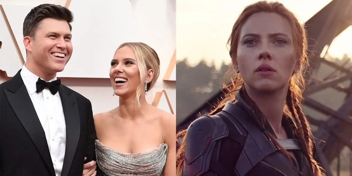 Scarlett Johansson Says Colin Jost Feared 'Black Widow' Spoilers