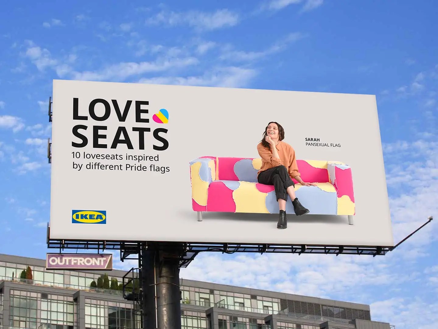 Ikea pulled out all the stops for its new loveseat collection