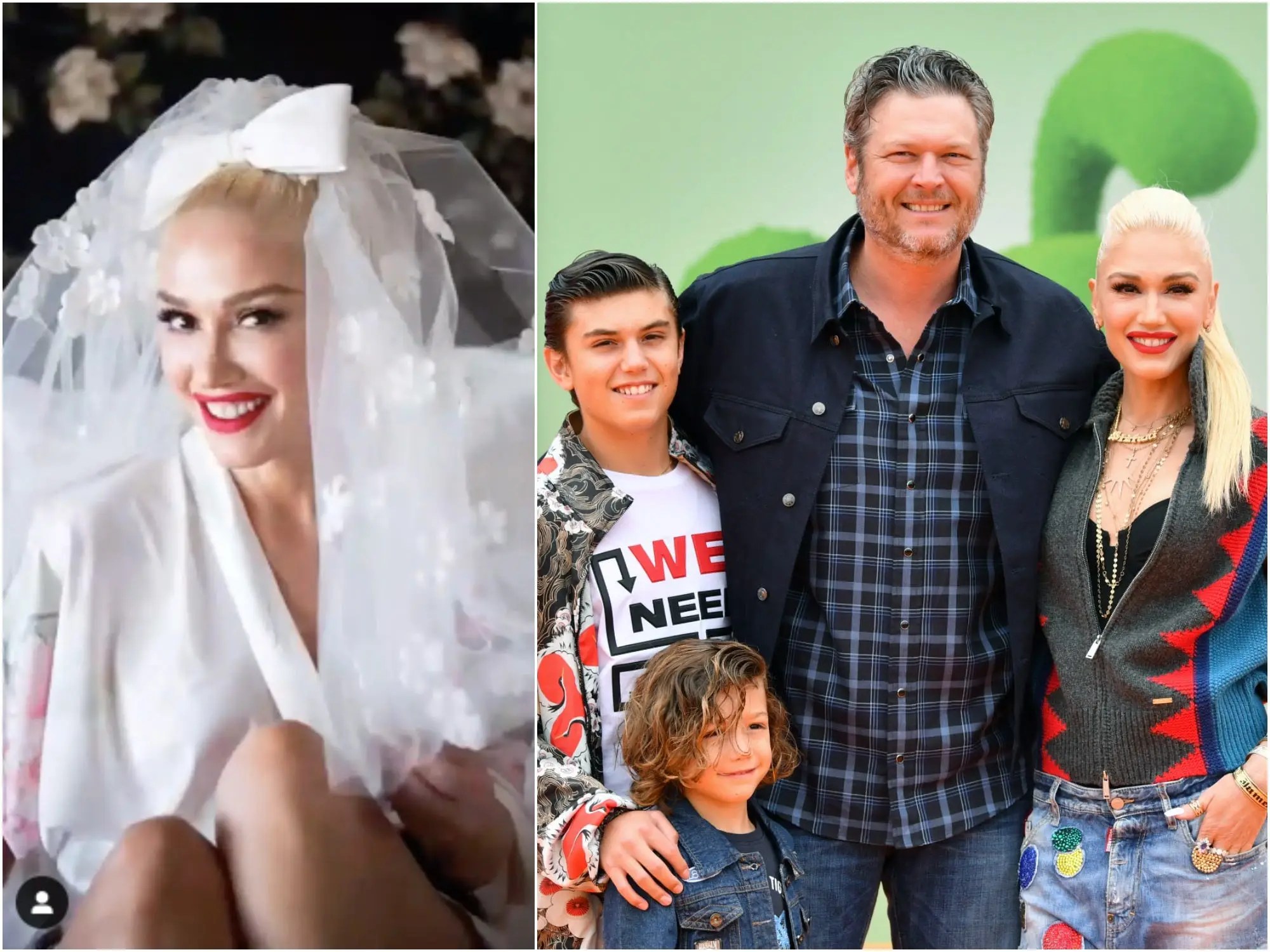 Photo of Gwen Stefani's Wedding Veil Shows Sweet Tribute to Her Kids