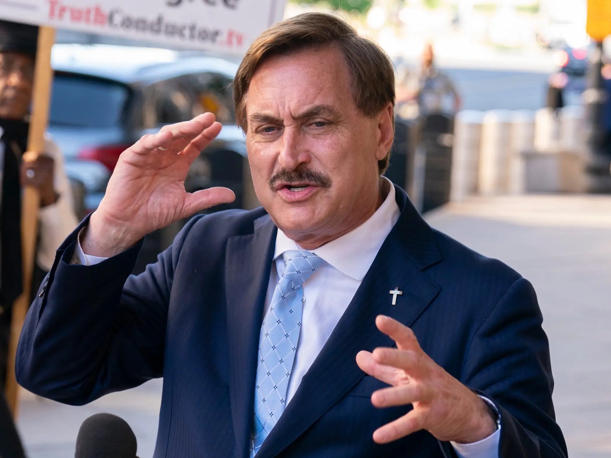 Mike Lindell says he's pulling MyPillow ads from a Christian radio