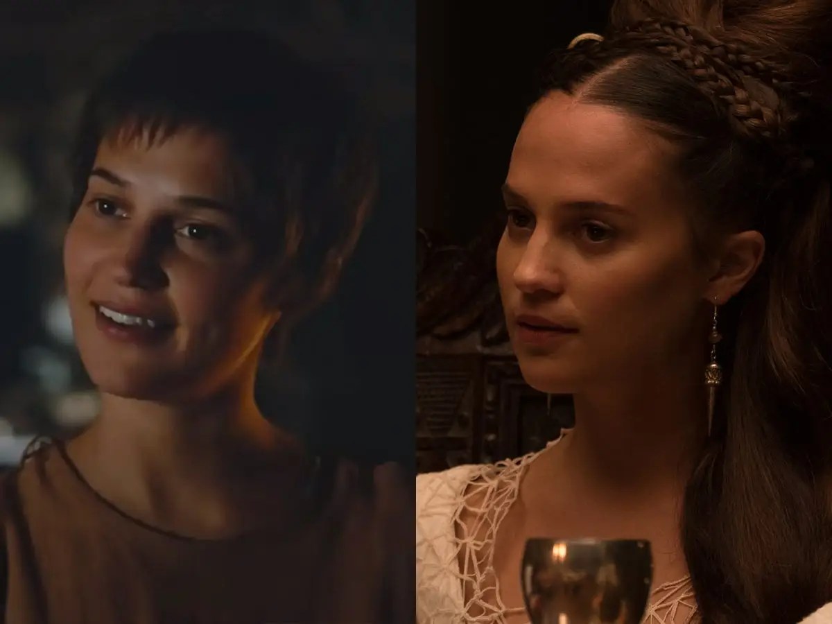 Alicia Vikander on Playing Two Roles in 'the Green Knight' Business