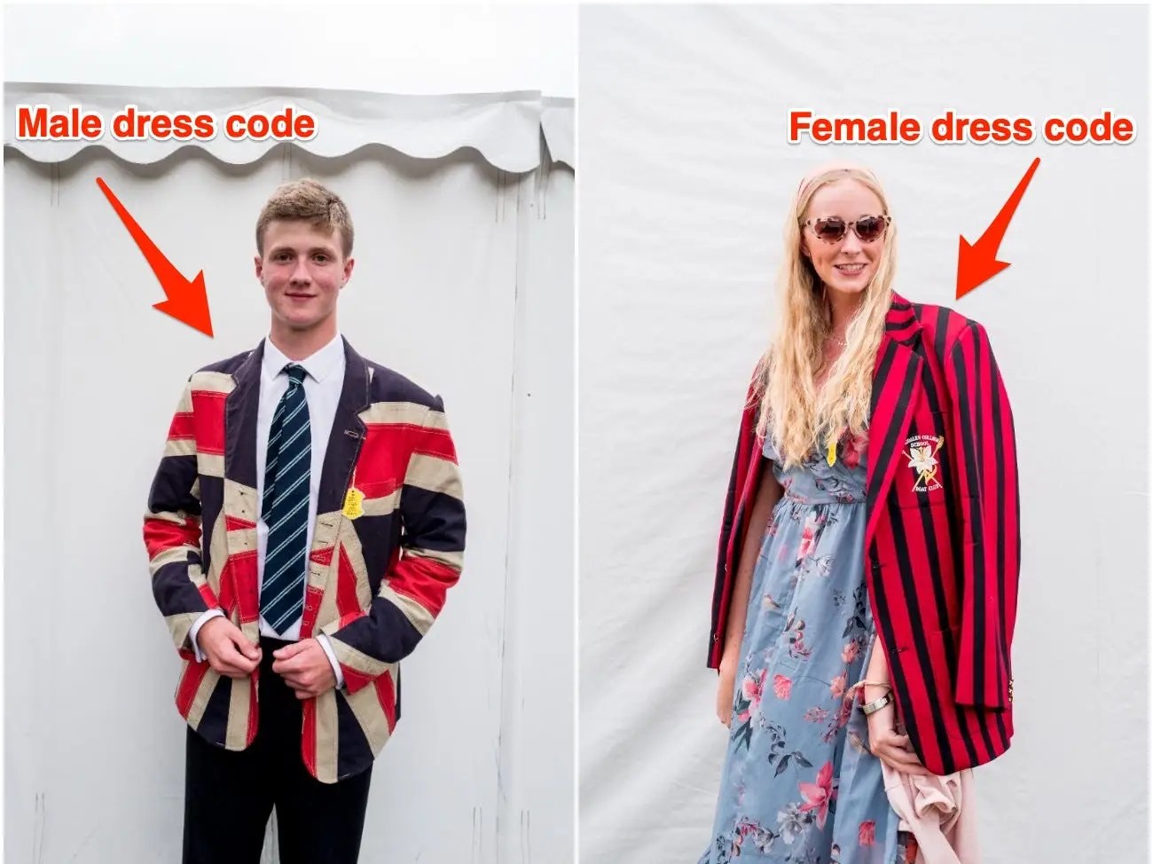 New dress code after this event. Telegraph