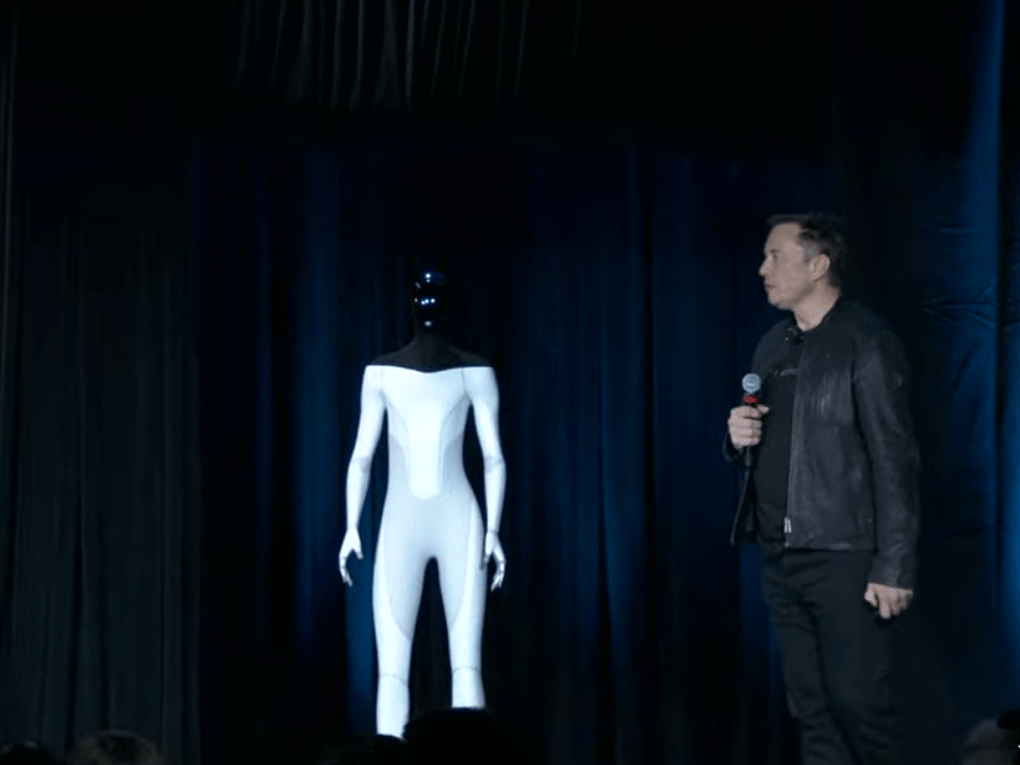Elon Musk Unveils 'Tesla Bot,' a Humanoid Robot Based on FSD