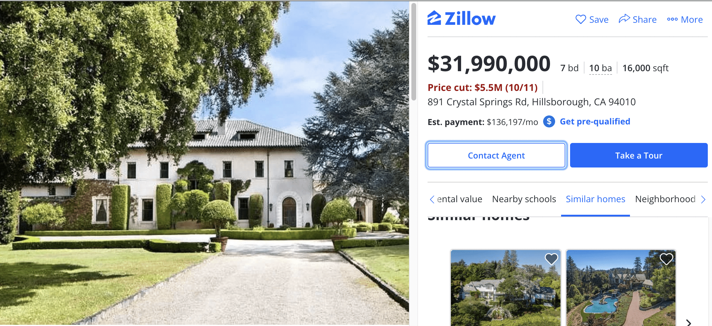 Elon Musk is putting up his Bay Area mansion up for sale again it's