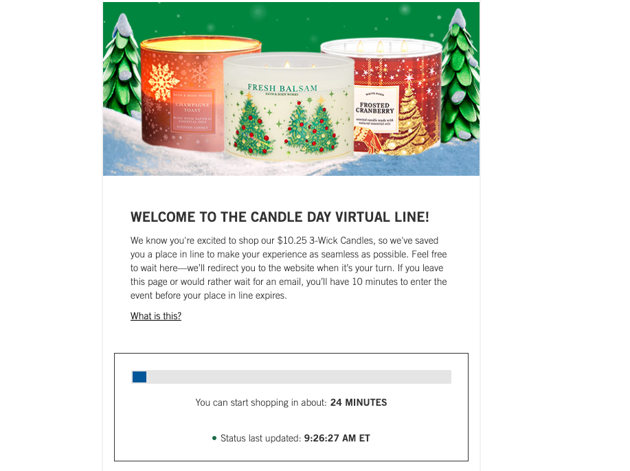 Bath and Body Works 3Wick Candle Sale Puts Customers in Virtual Line Business Insider