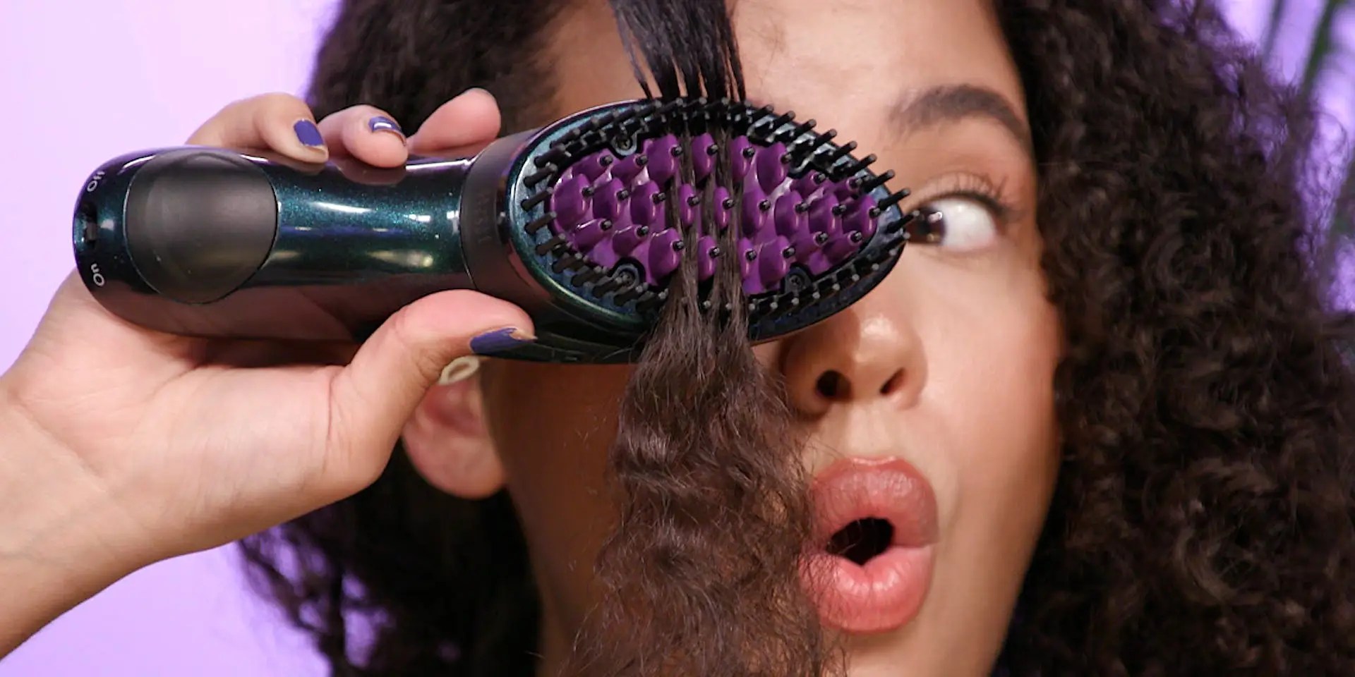 We Tested a Cordless Hot Brush That Straightens Hair on the Go