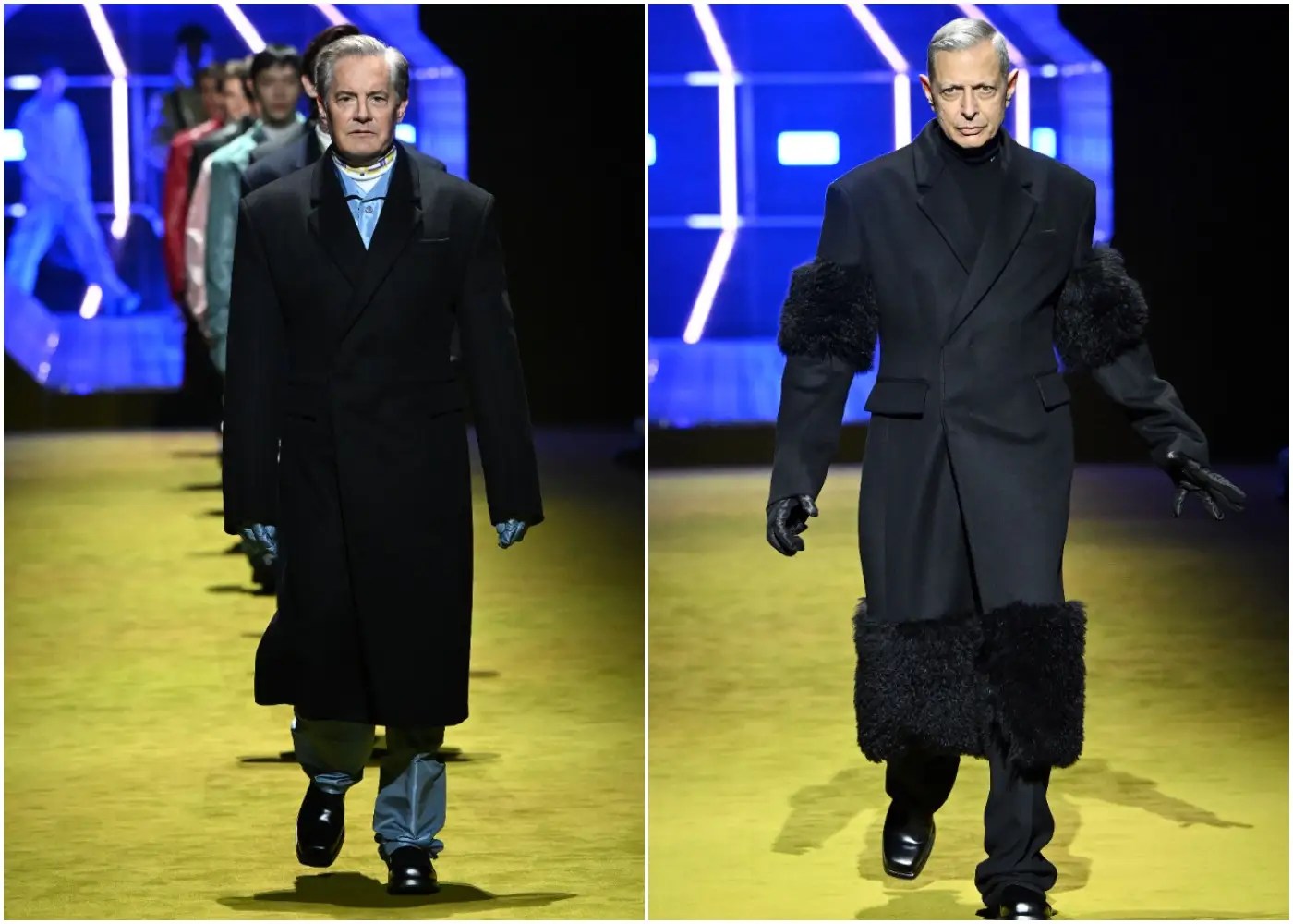 Kyle MacLachlan and Jeff Goldblum Walked the Runway for Prada in Milan