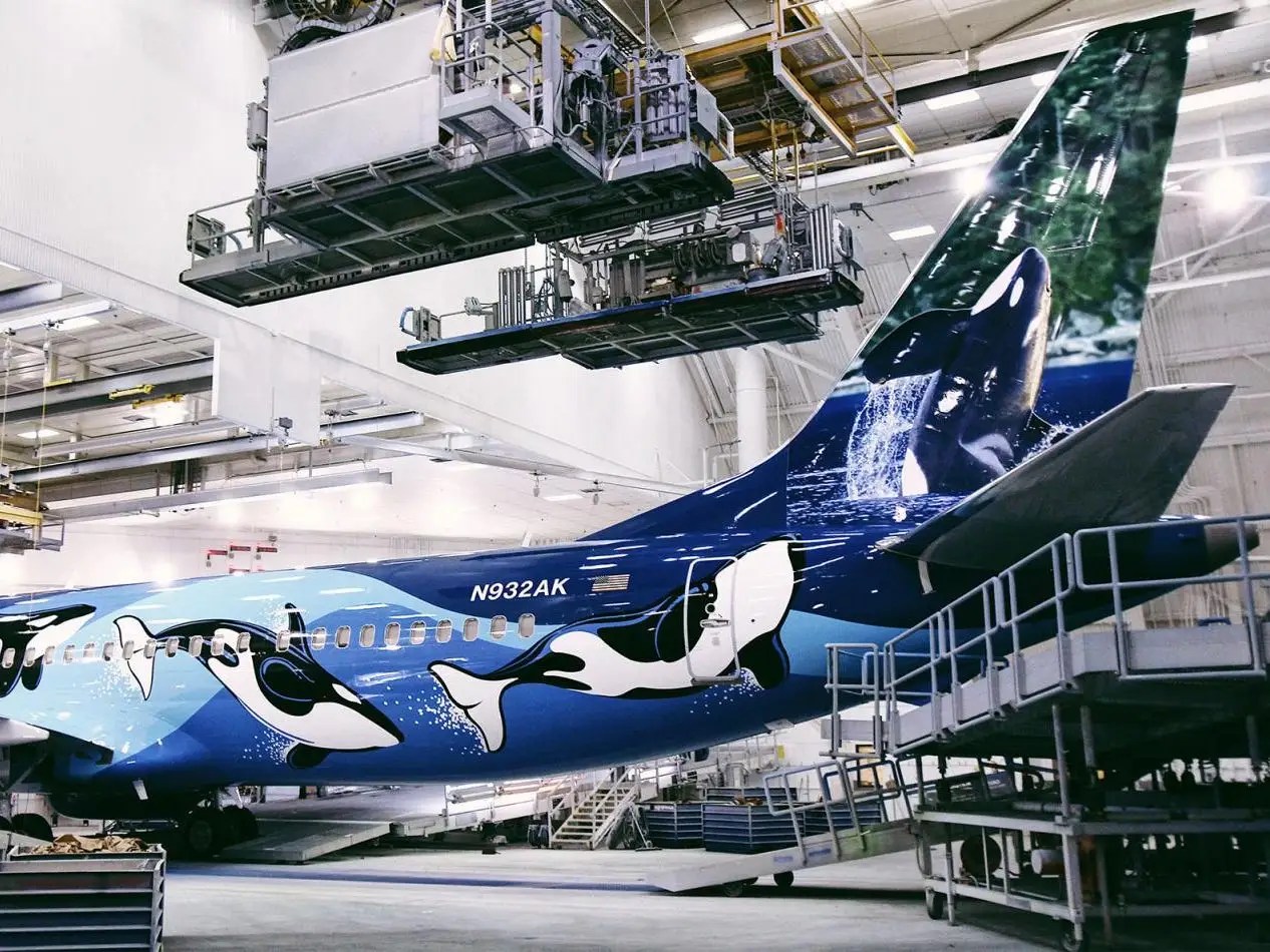 See Alaska's New Boeing 737 MAX 9 Paint Job; Orca, Livery Business
