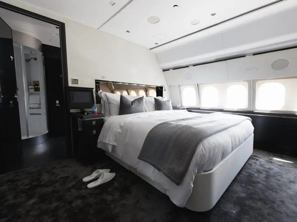 Private Jet Interior Bedroom