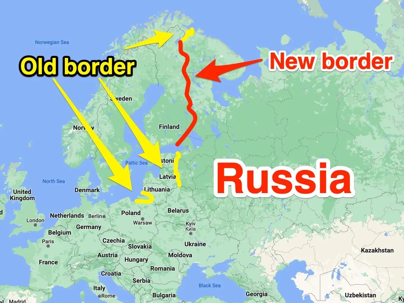 Finland Border With Russia Map Get Latest Map Update