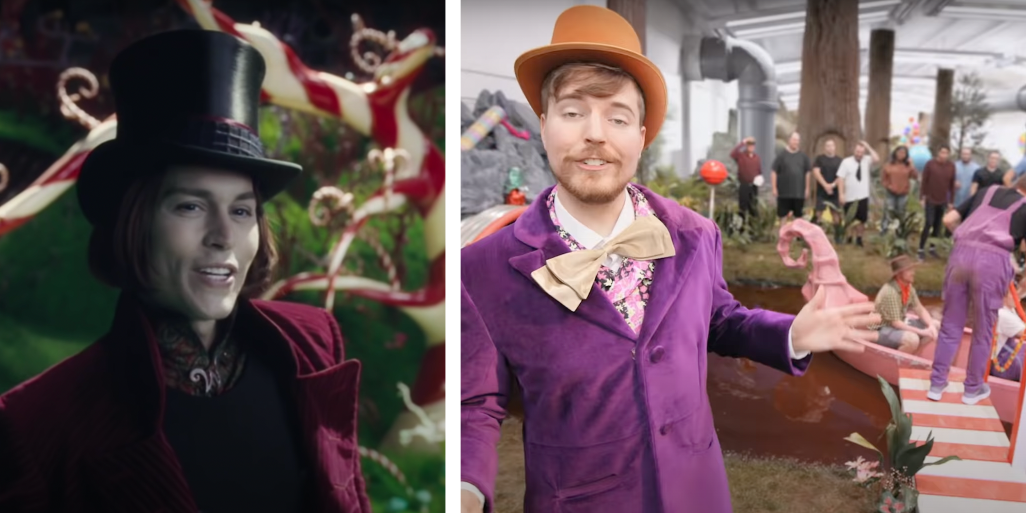 YouTuber MrBeast Recreates Willy Wonka's Chocolate Factory Business