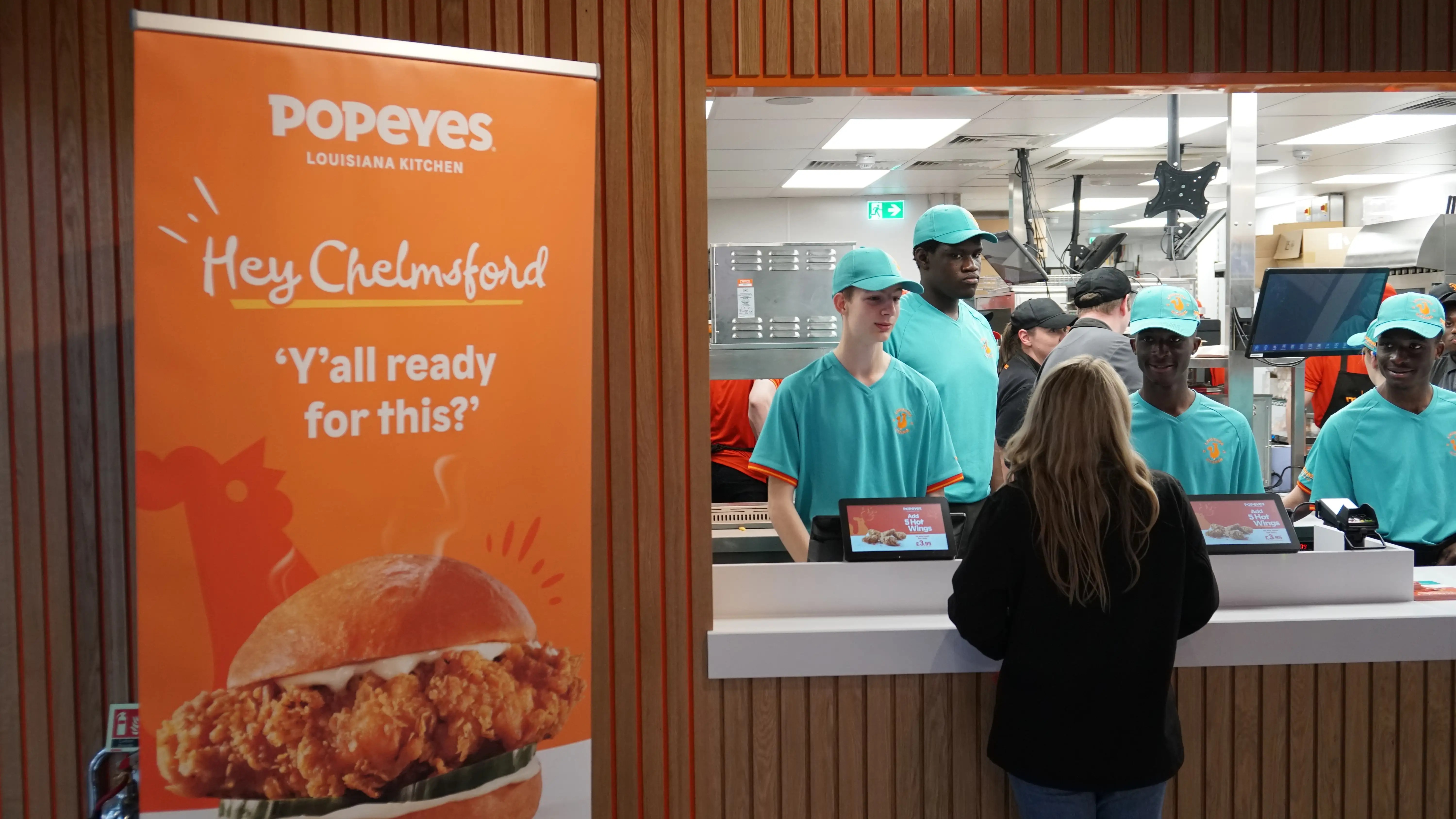 Popeyes' UK restaurants are proving so popular that customers at one
