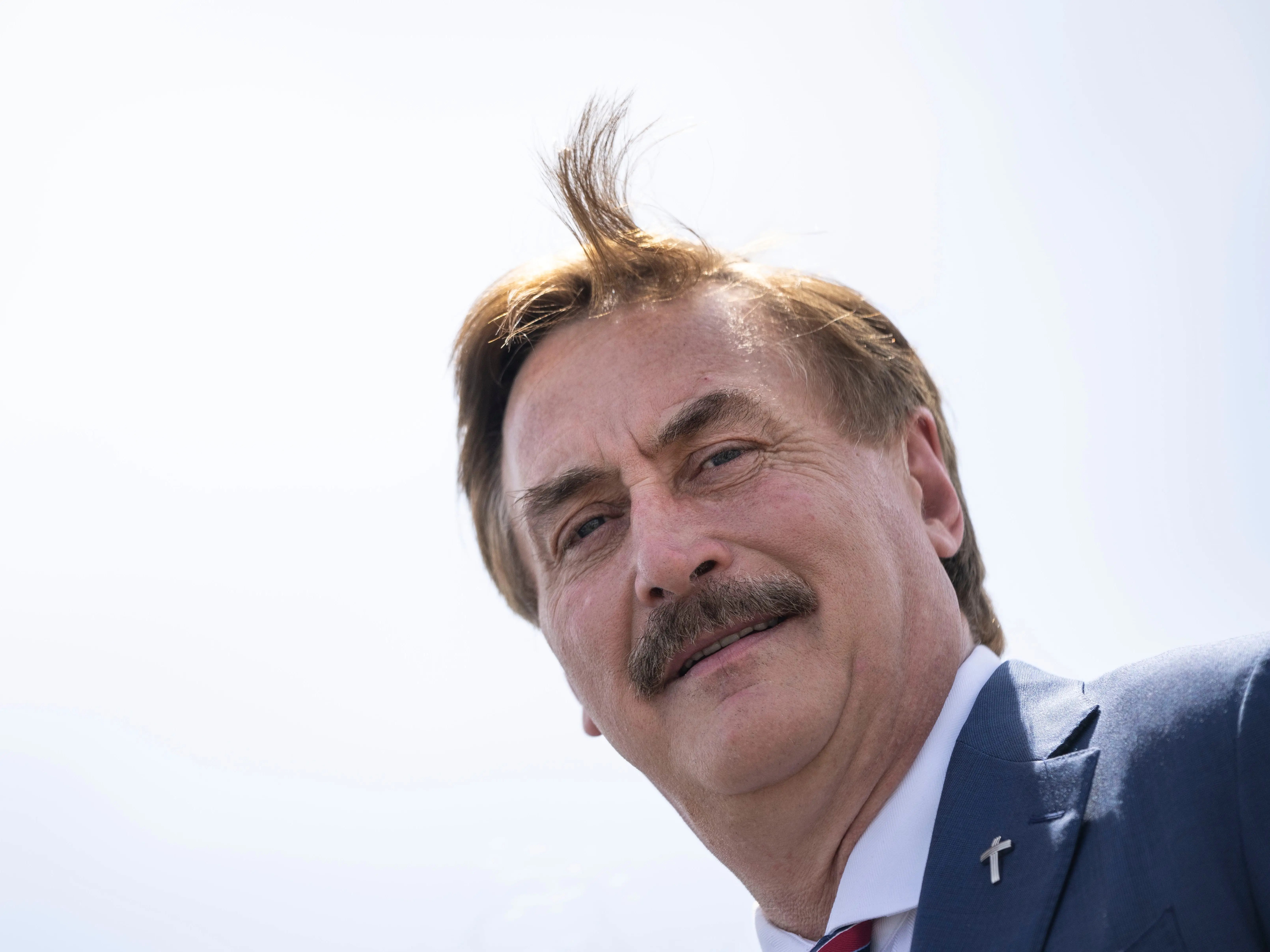 MyPillow CEO Mike Lindell says he was late to a conservative event