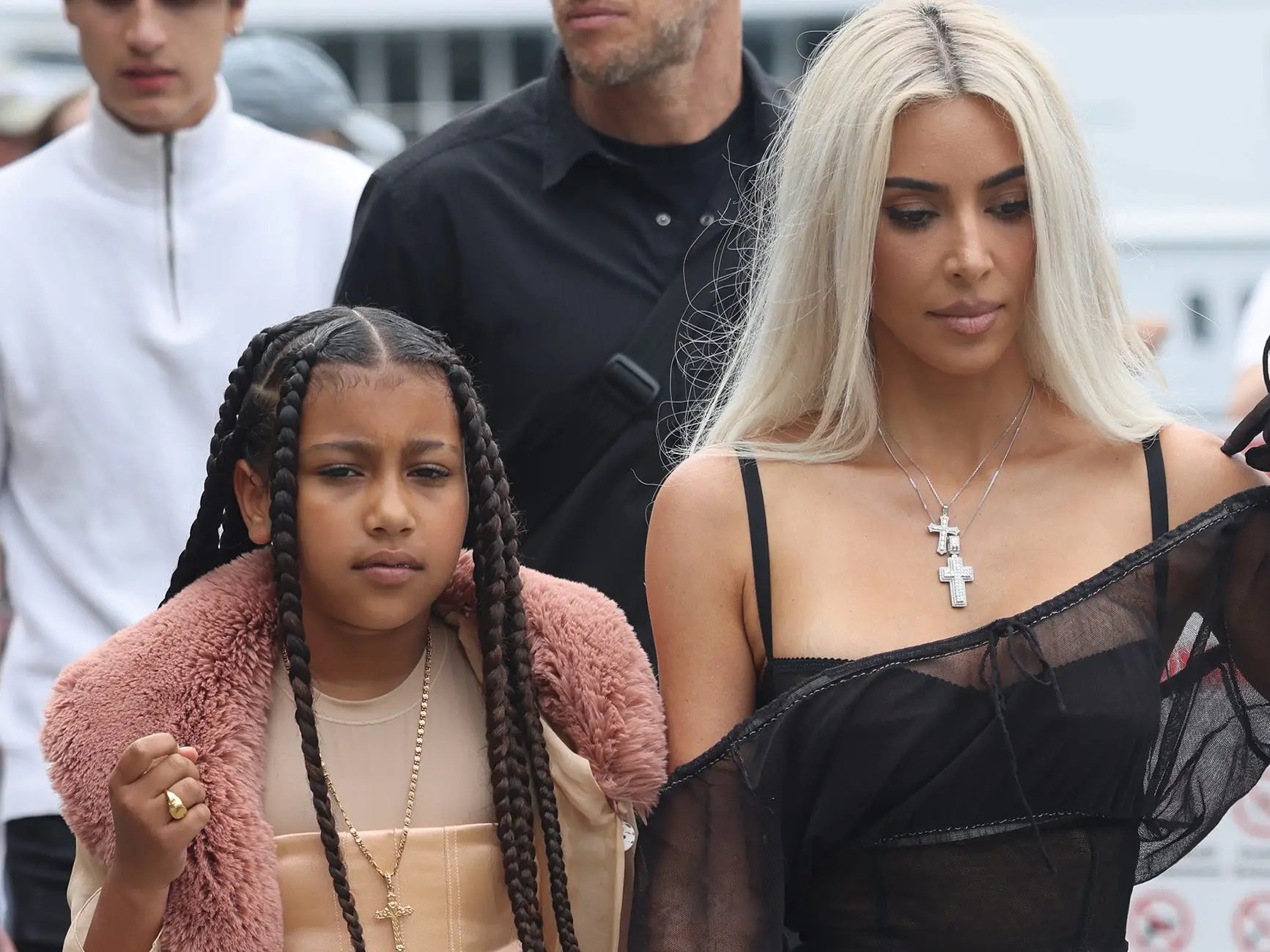 Kim Kardashian's Daughter North West Confronts Paparazzi in Paris