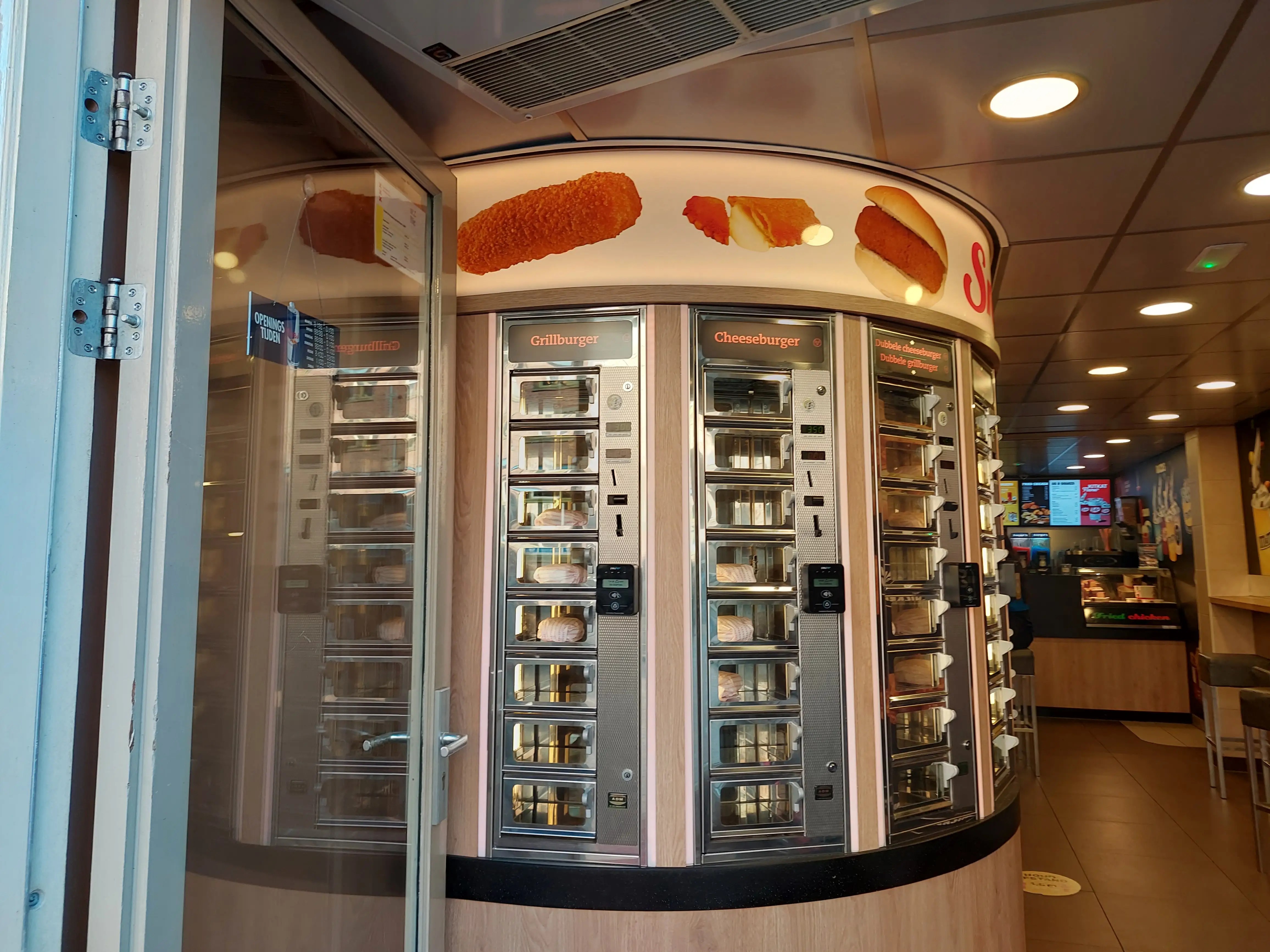 Take a look at Amsterdam's automats restaurants with rows of heated