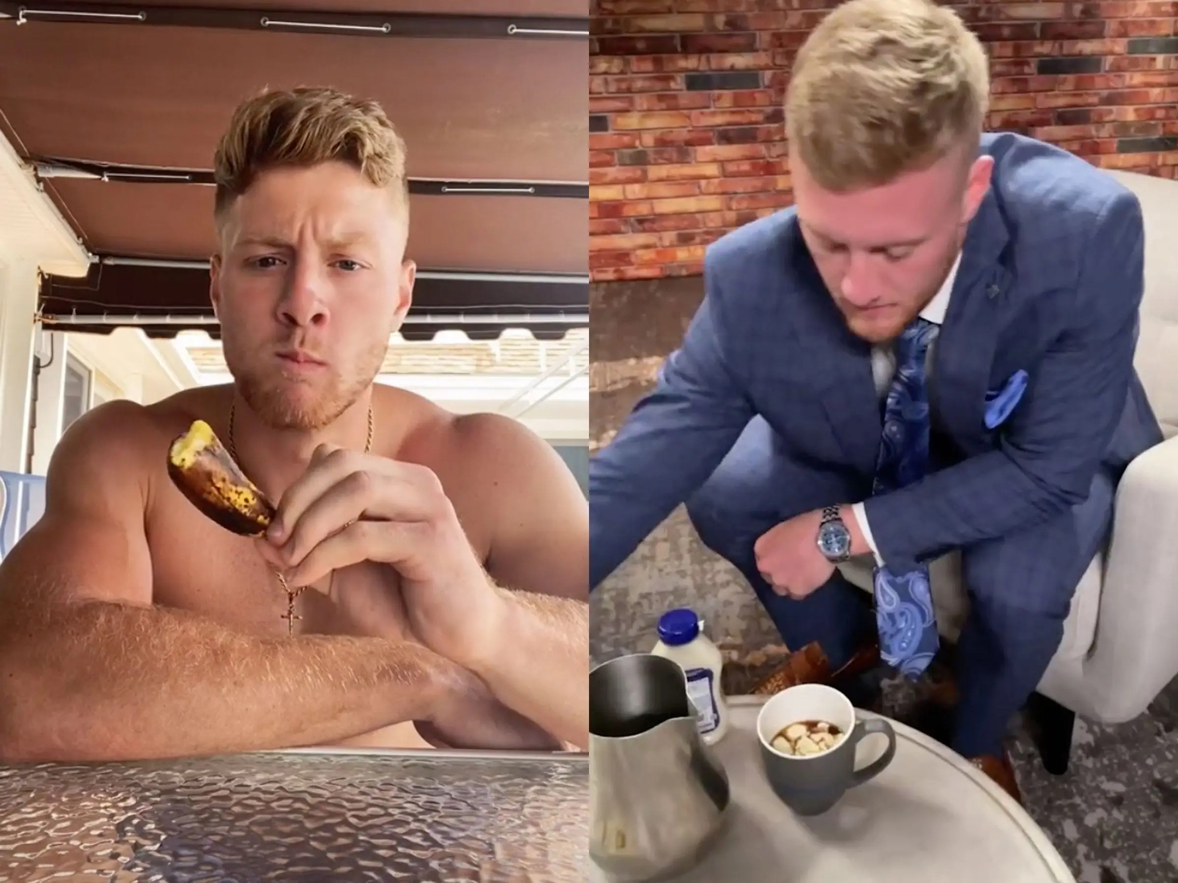 Quarterback Who Eats Banana With Peel on Also Drinks Coffee With Mayo