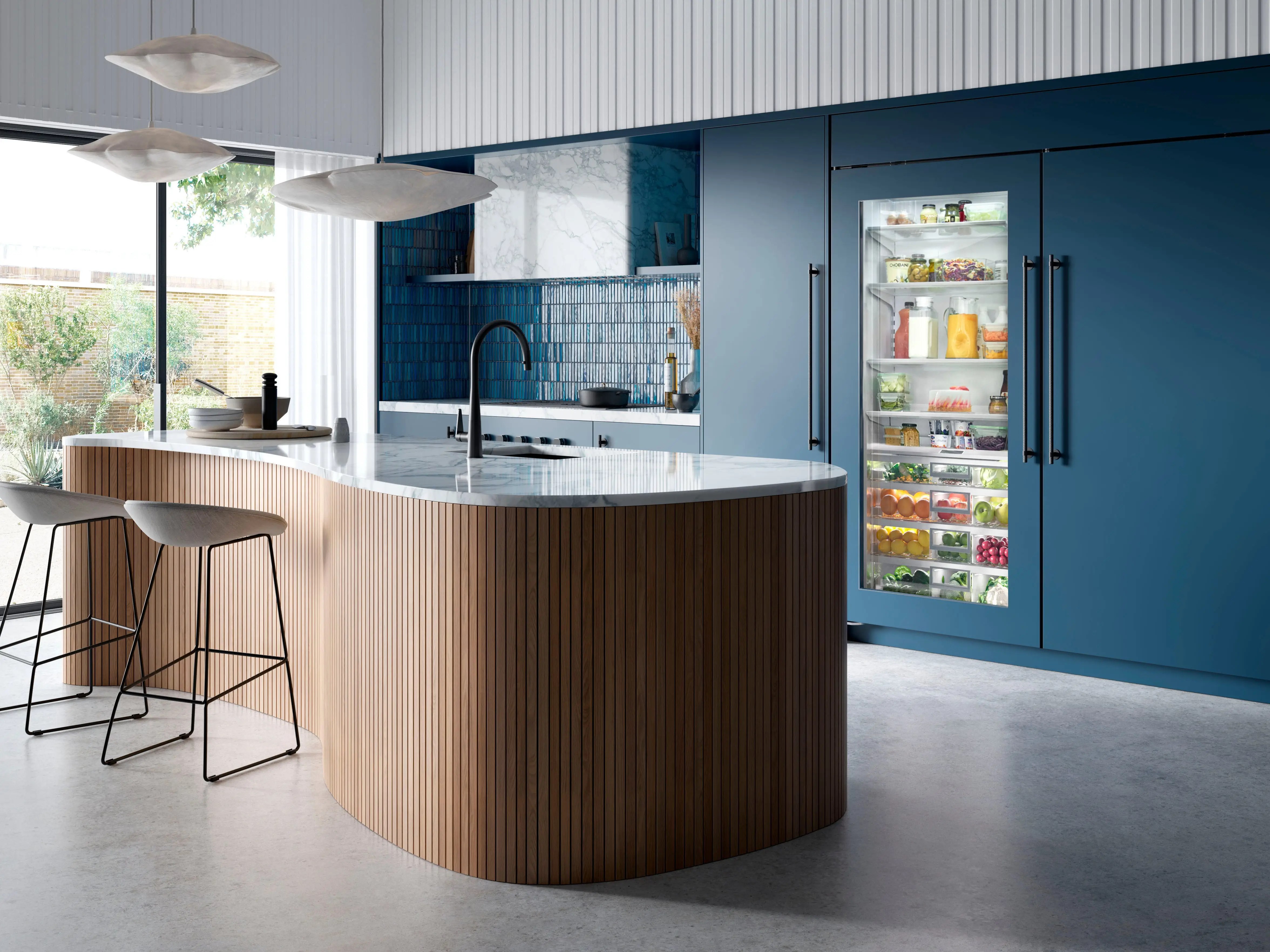 Glass Door Refrigerators the New Luxury Staple of the Status Kitchen