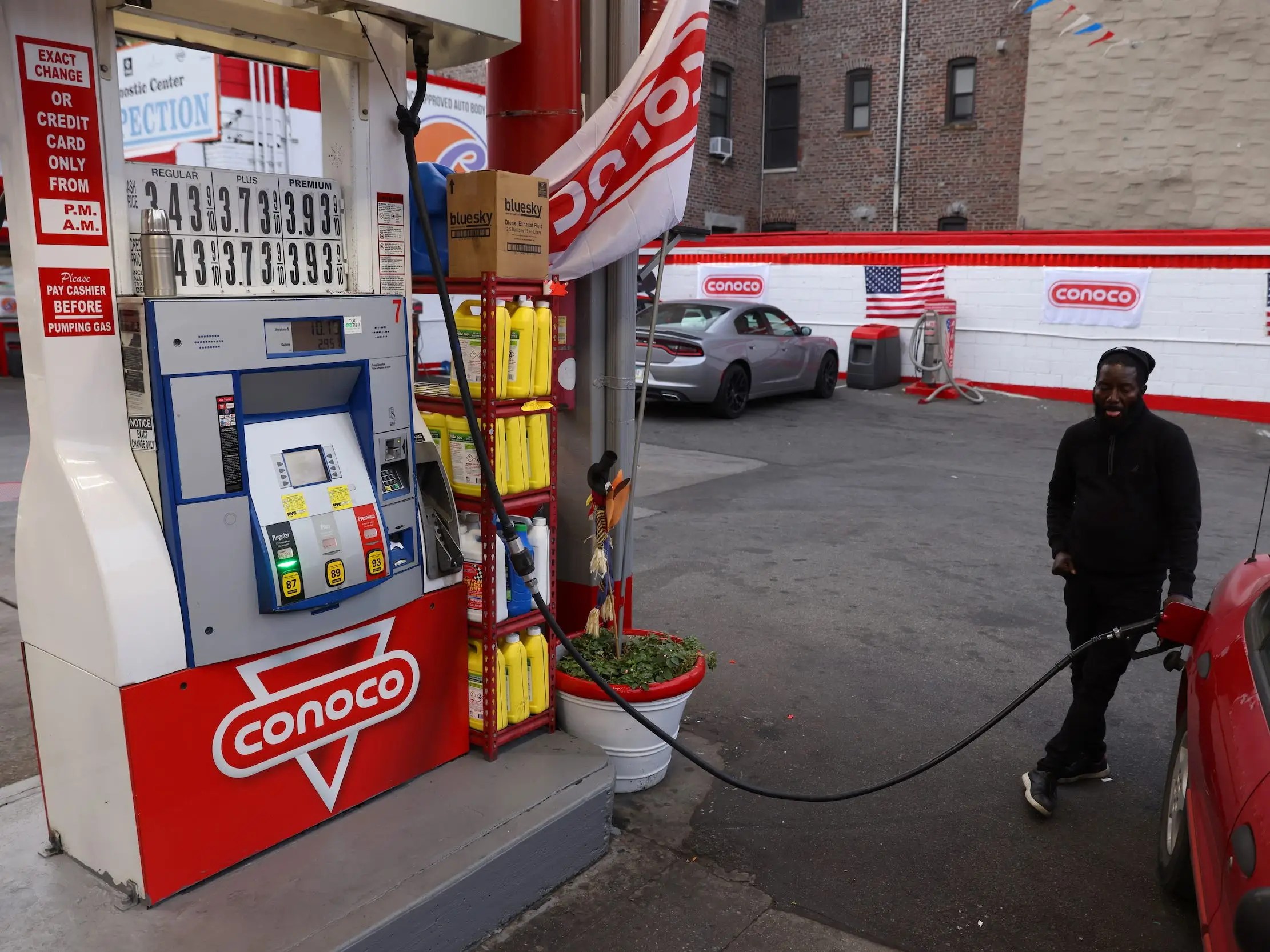 Most US stations are selling gas for less than 4 per gallon