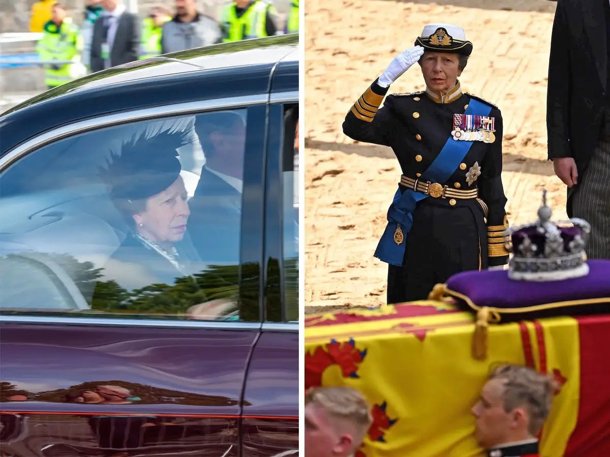 Princess Anne Has Escorted the Queen's Coffin Since Her Mother's Death