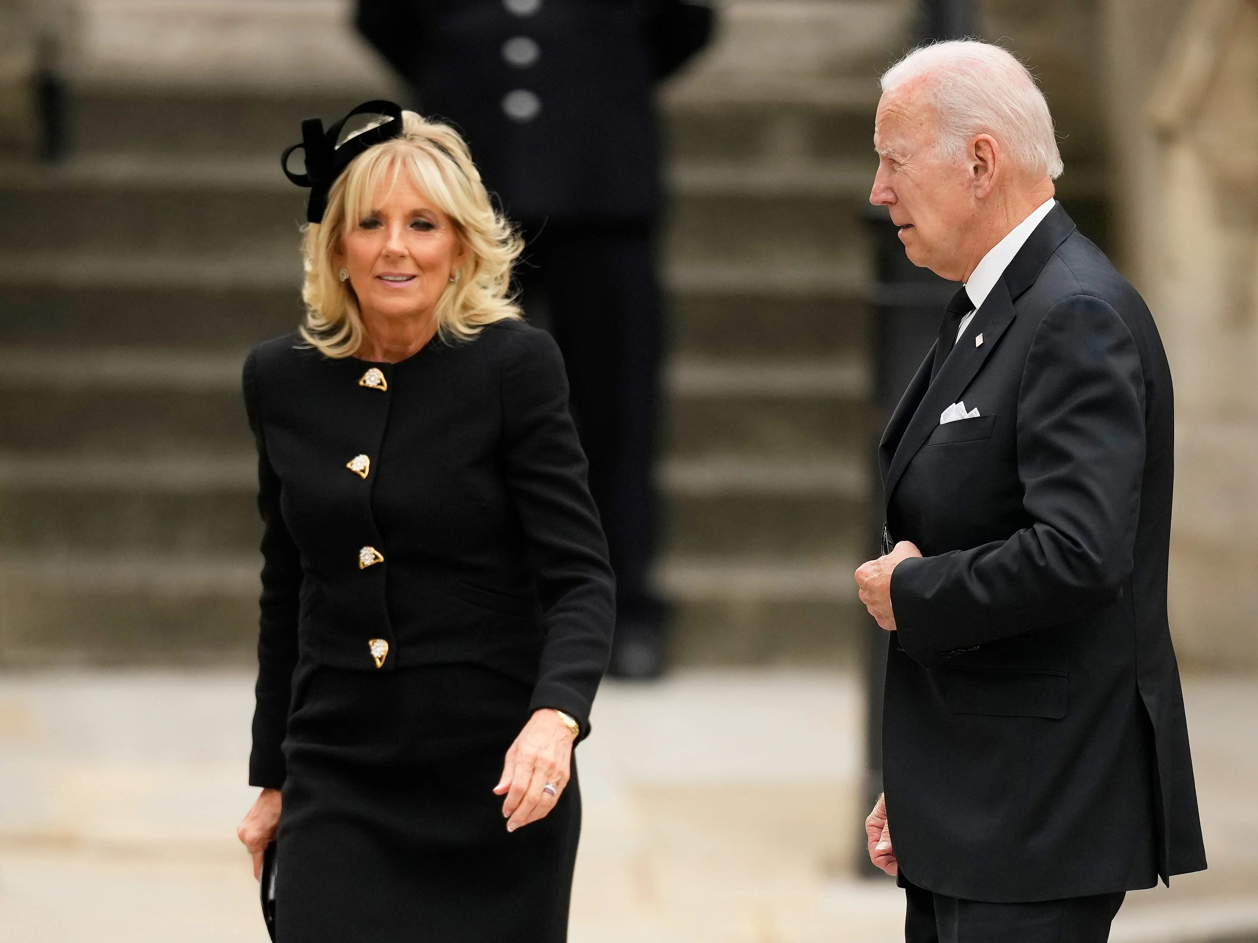 Photos President Biden and First Lady Jill Biden at Queen's Funeral