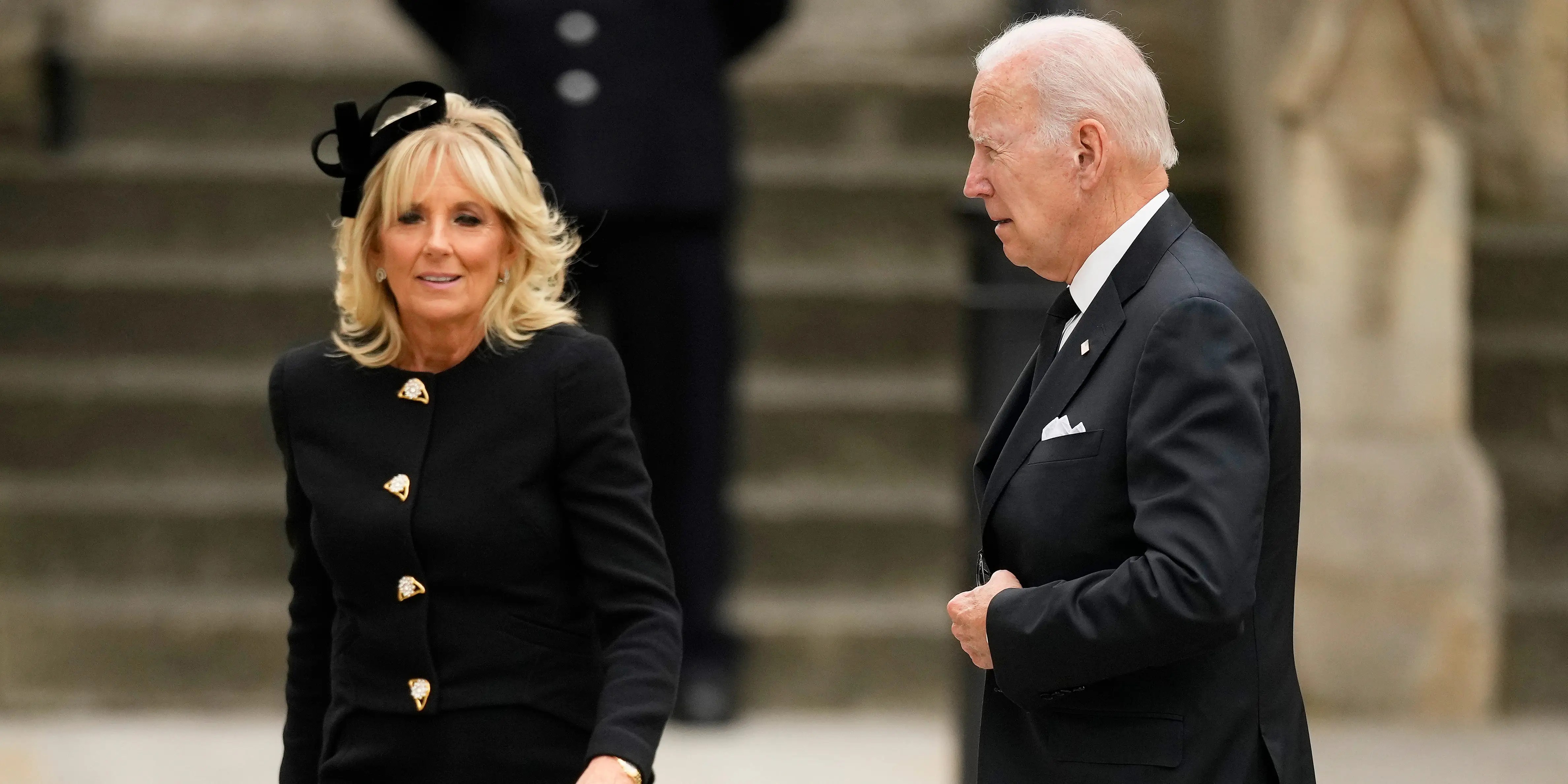 Photos President Biden and First Lady Jill Biden at Queen's Funeral
