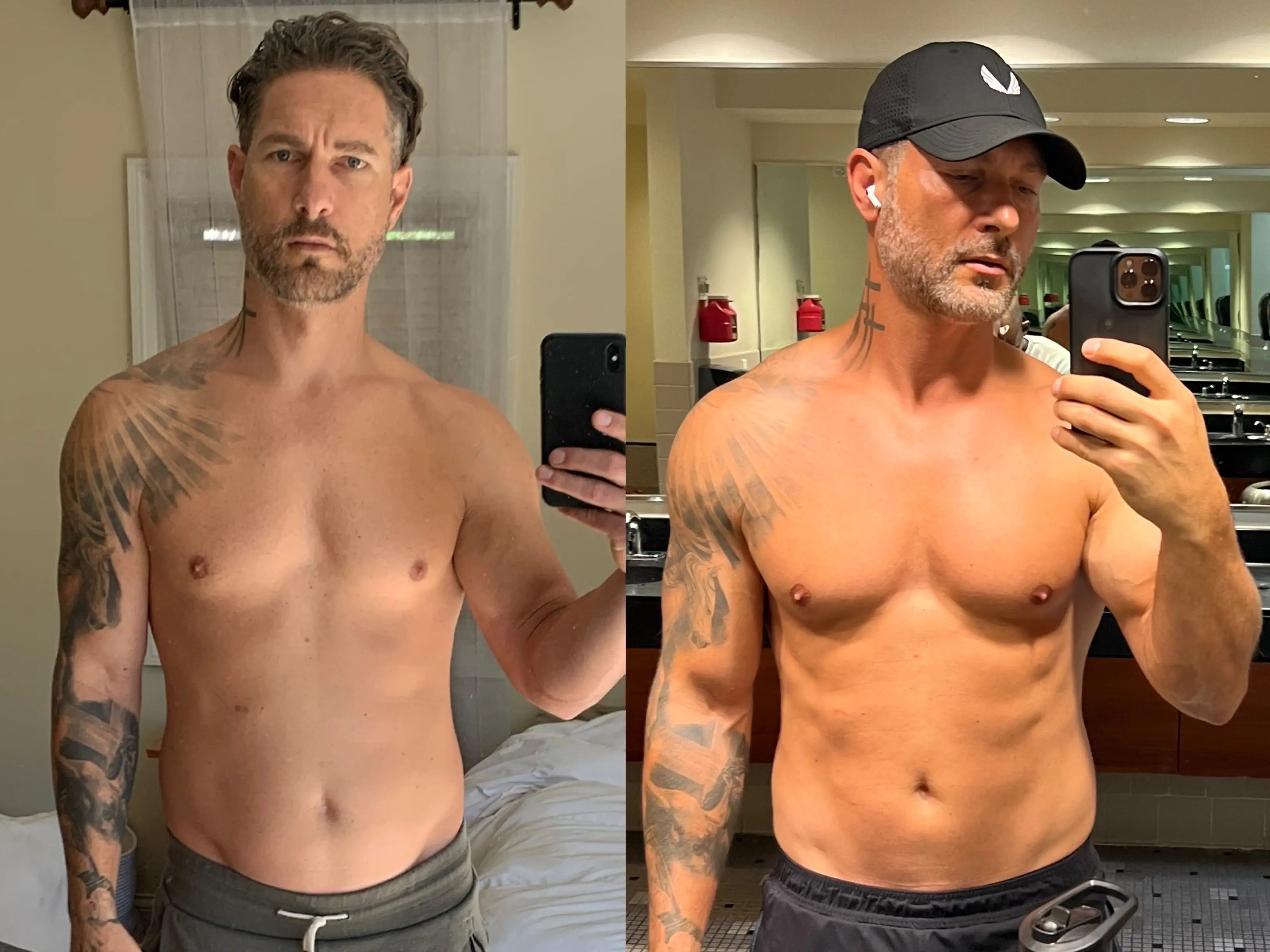 Before and After: 42-Year-Old Man on Testosterone Therapy