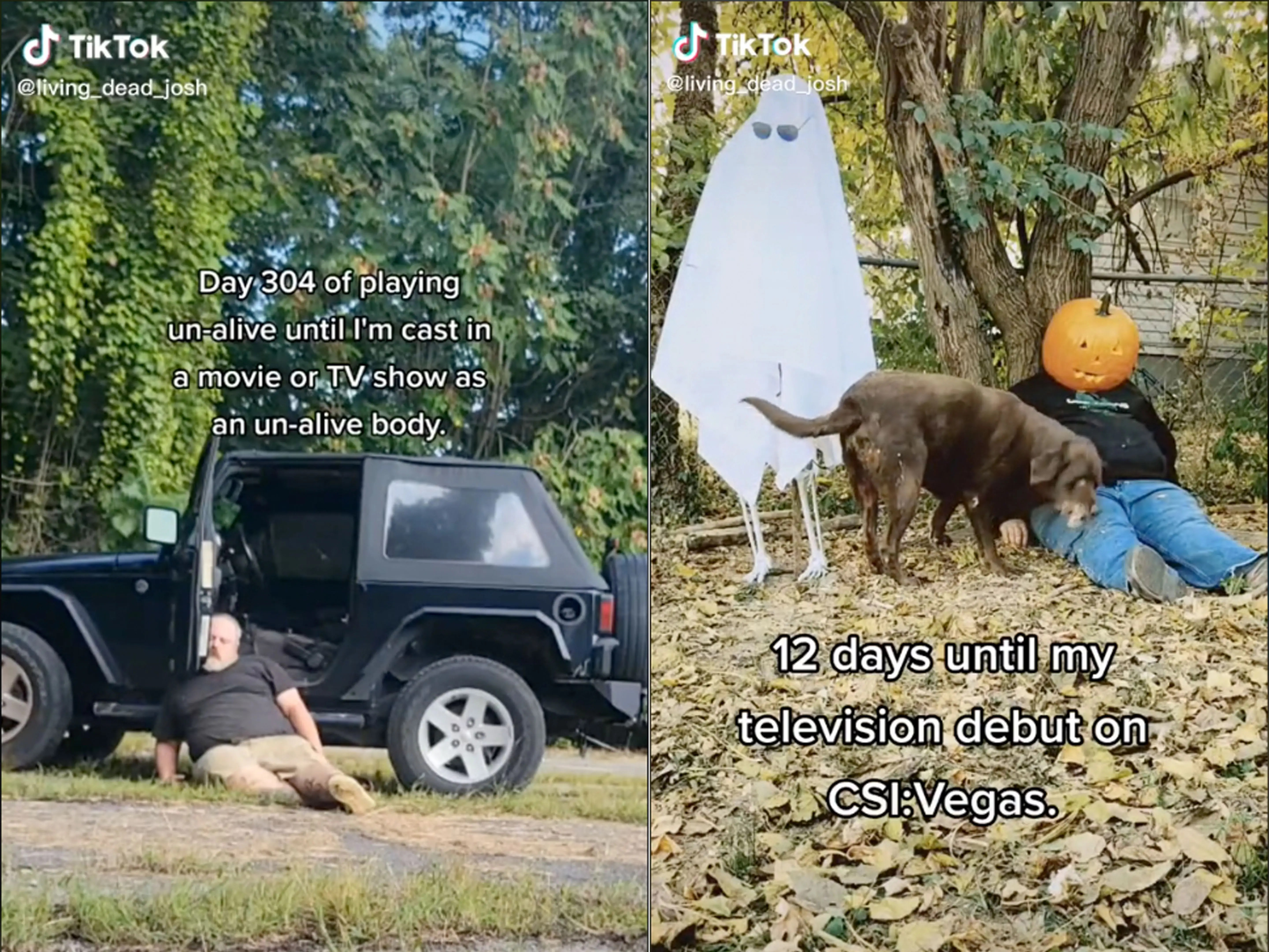 A Man Posed As a Dead Body on TikTok and Landed a CSI TV Gig Business