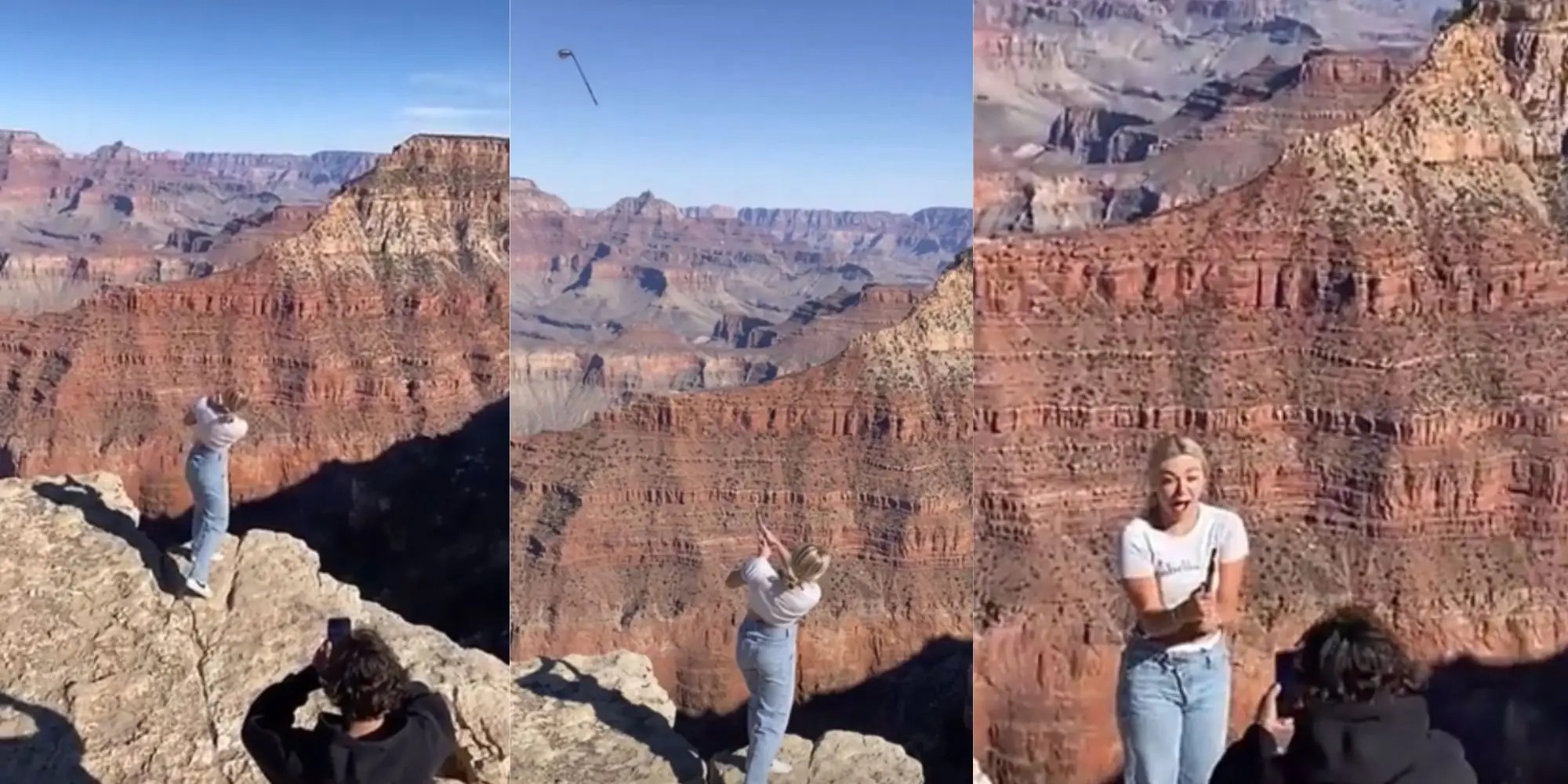 Woman Faces Charges After Hitting Golf Ball Into the Grand Canyon