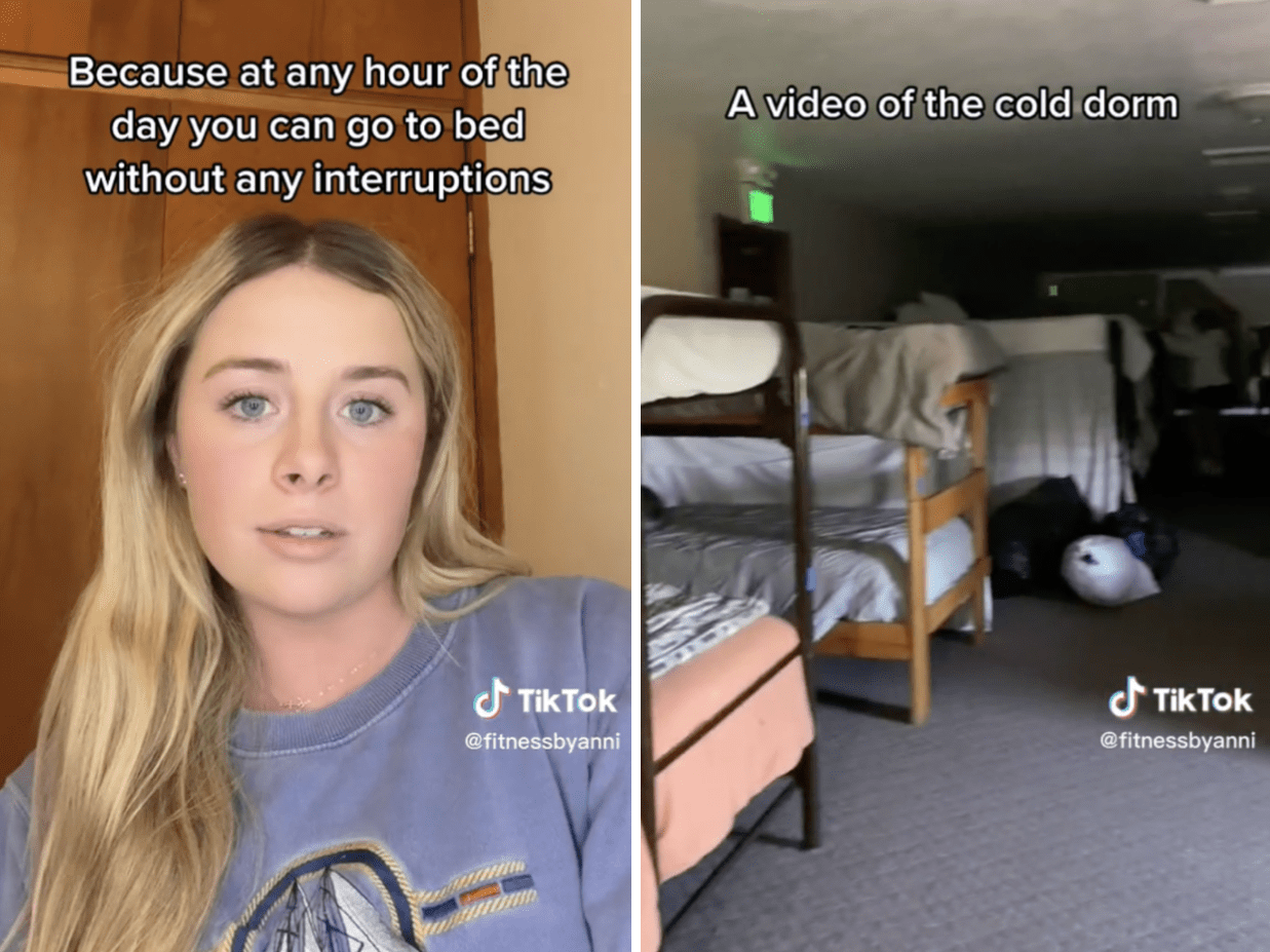 Sorority TikToker Turns Heads Chronicling 'Cold Dorm' Sleeping Routine